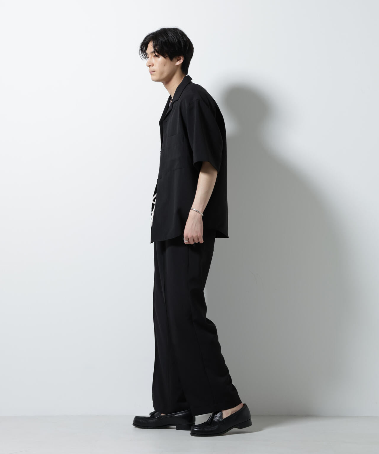 メランジドライイージーテーパードパンツ(セットアップ可)