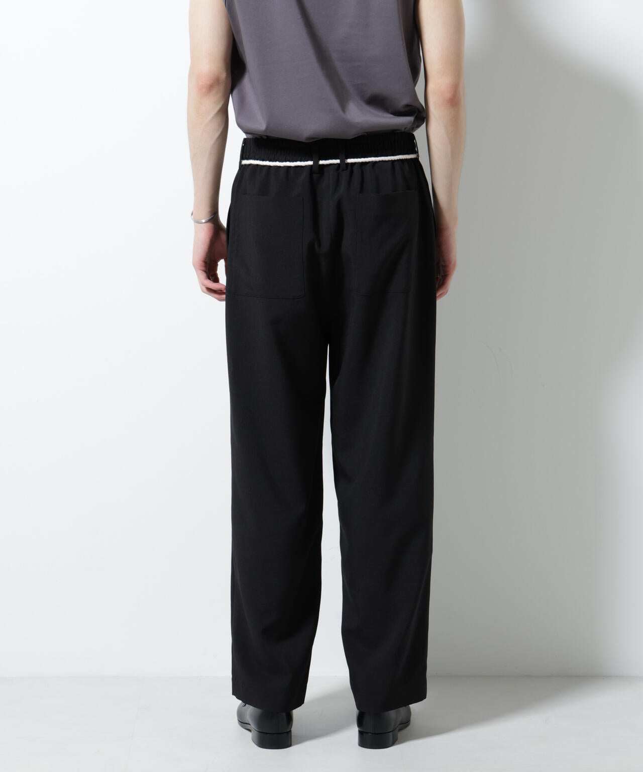 メランジドライイージーテーパードパンツ(セットアップ可)