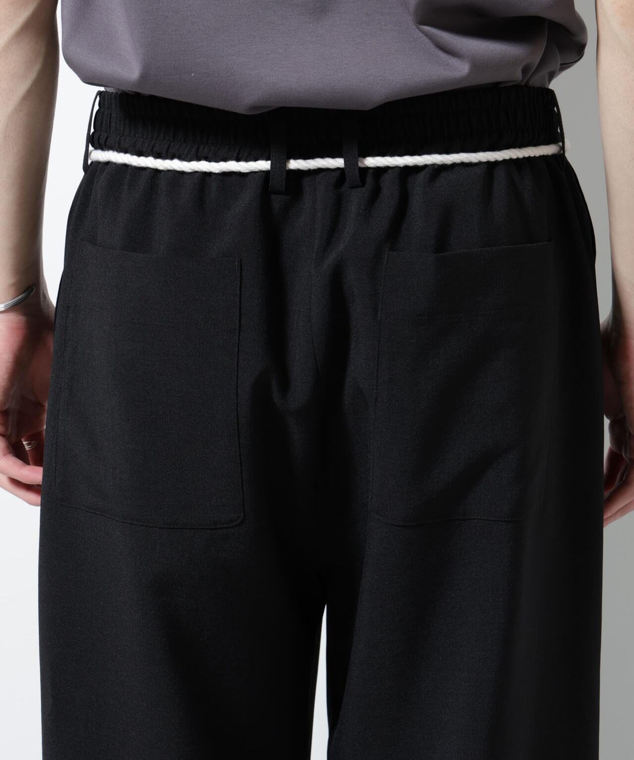 メランジドライイージーテーパードパンツ(セットアップ可)