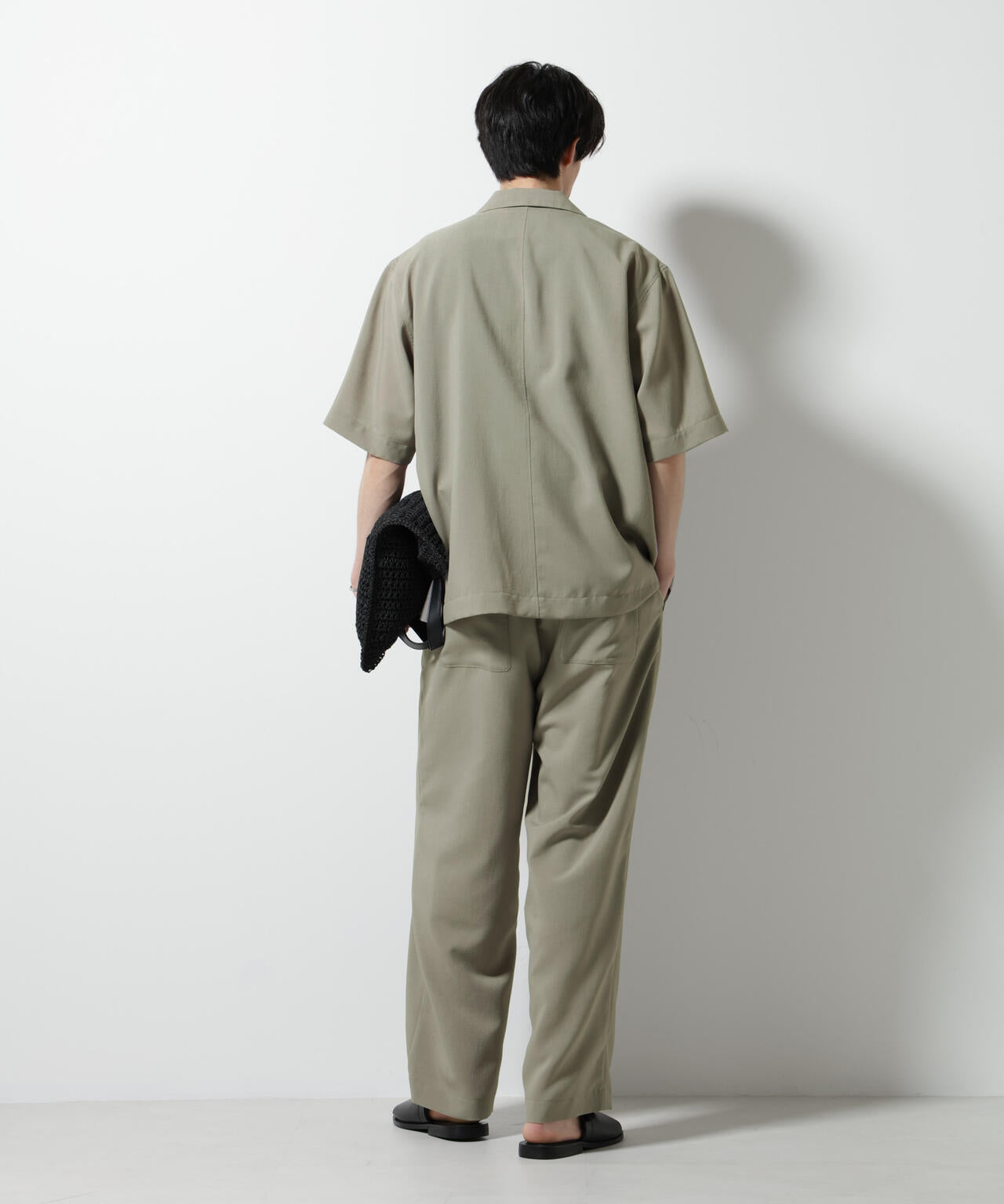 メランジドライイージーテーパードパンツ(セットアップ可)