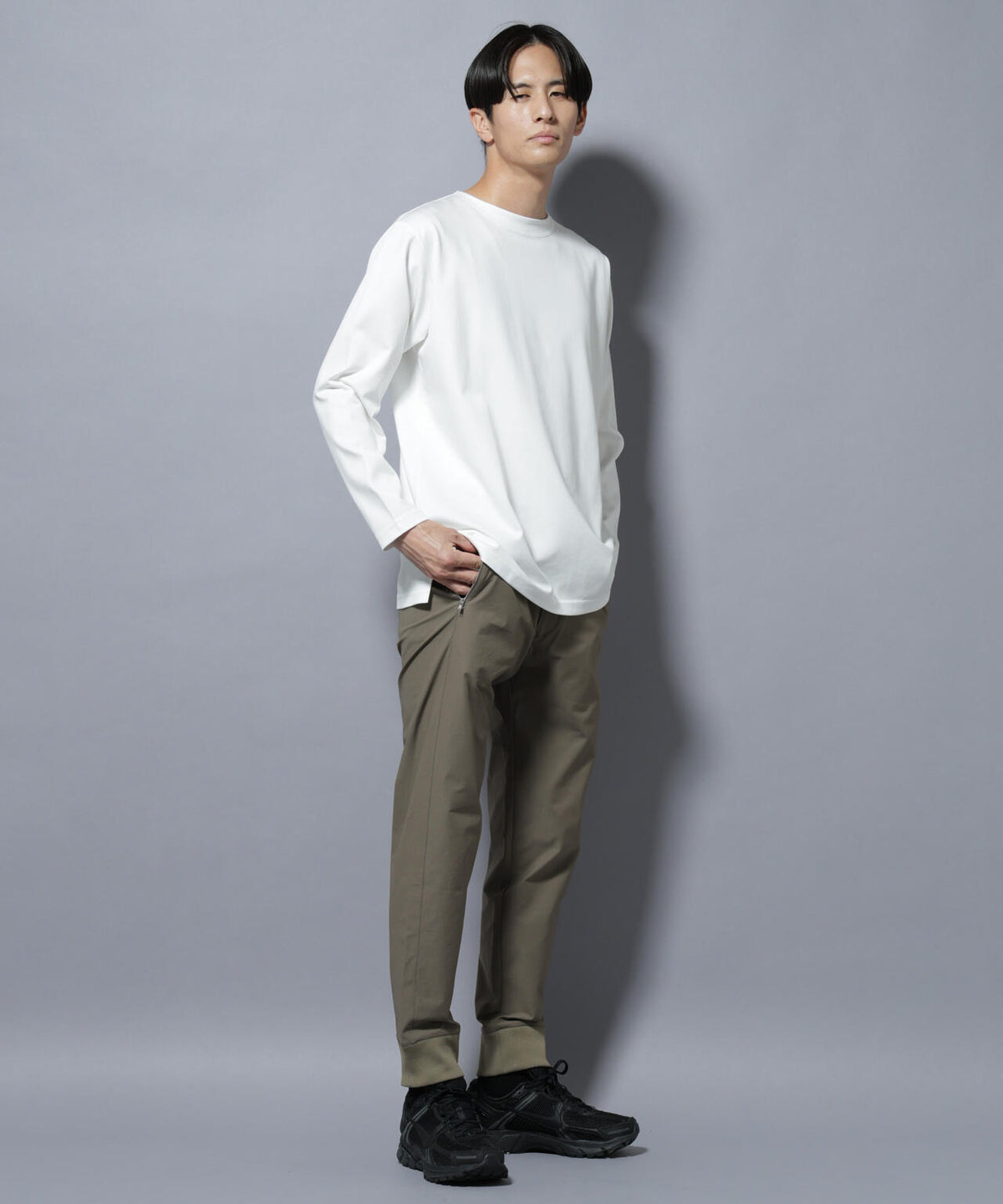 「N TROUSERS BASIC」TEXBRID(R) ジョガーパンツ/ストレッチ・撥水(セットアップ可)