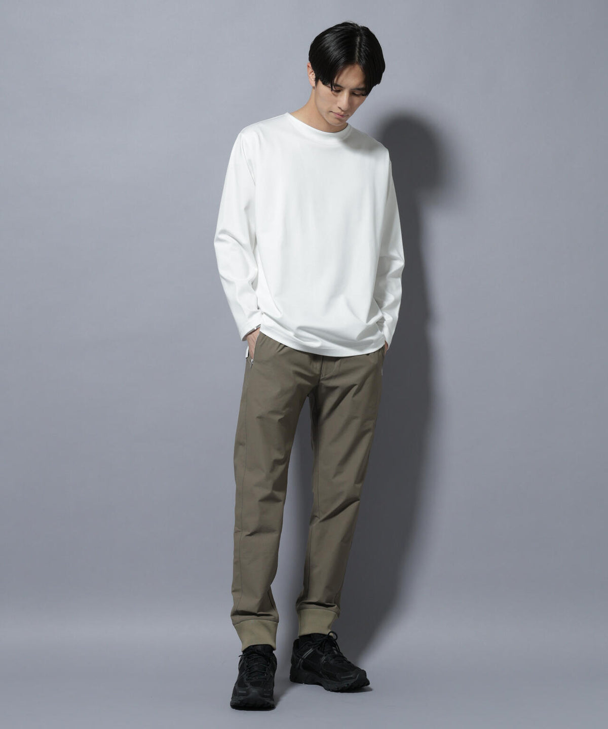 「N TROUSERS BASIC」TEXBRID(R) ジョガーパンツ/ストレッチ・撥水(セットアップ可)