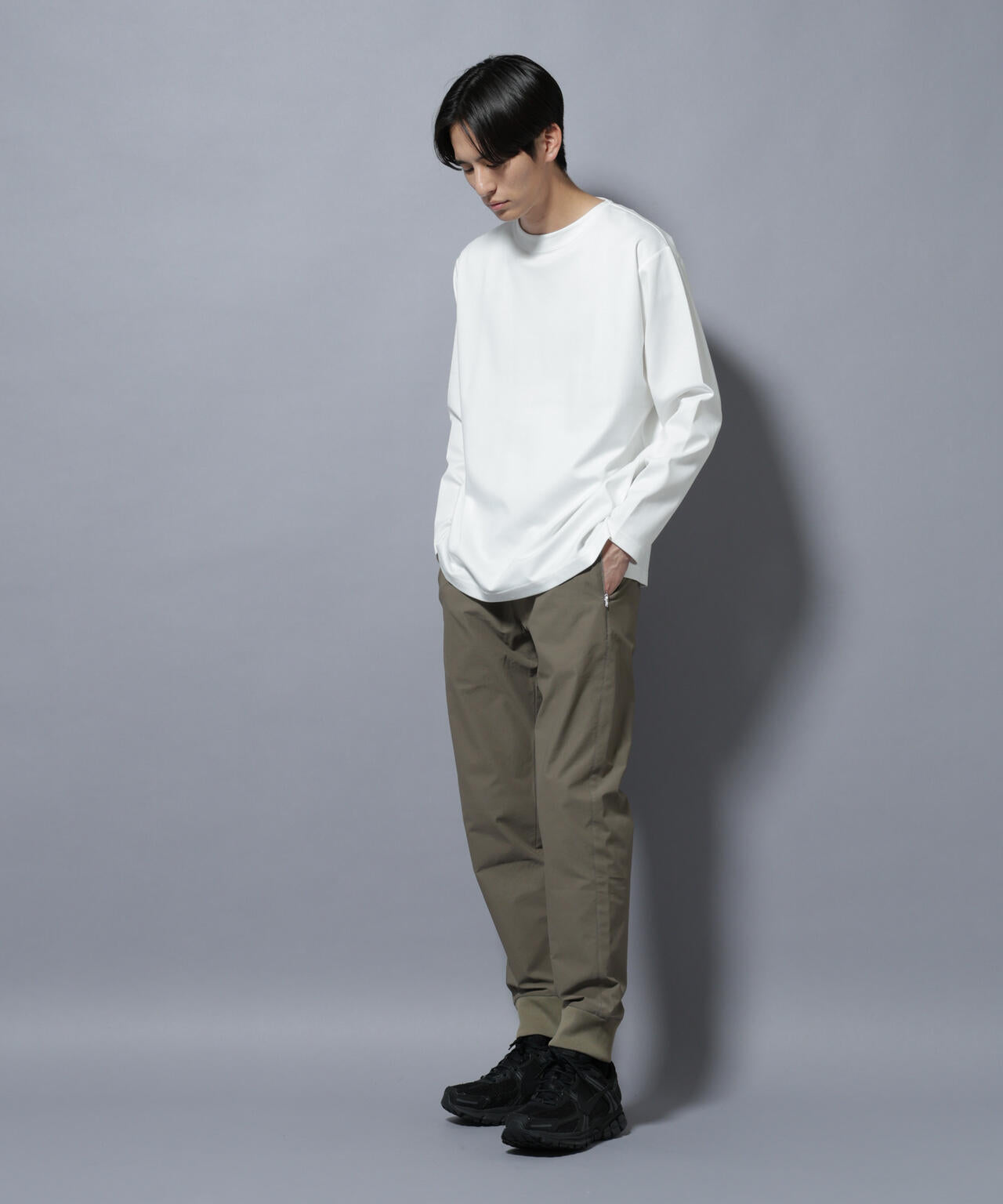 「N TROUSERS BASIC」TEXBRID(R) ジョガーパンツ/ストレッチ・撥水(セットアップ可)