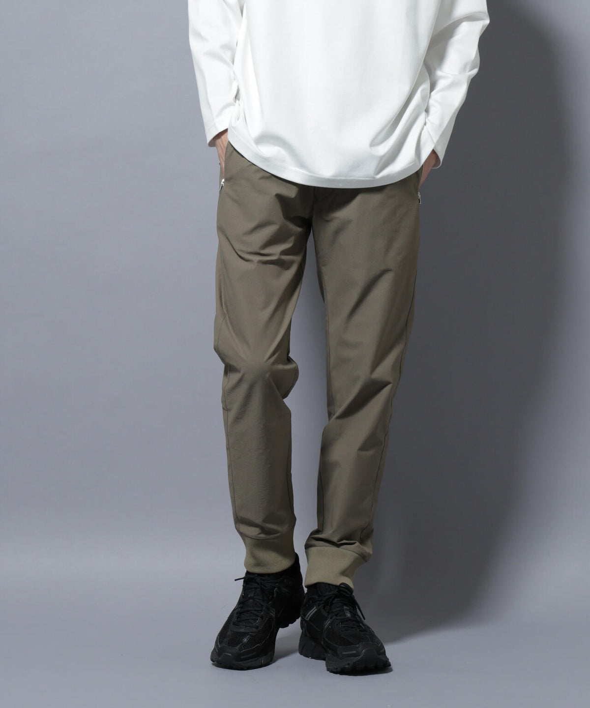 「N TROUSERS BASIC」TEXBRID(R) ジョガーパンツ/ストレッチ・撥水(セットアップ可)