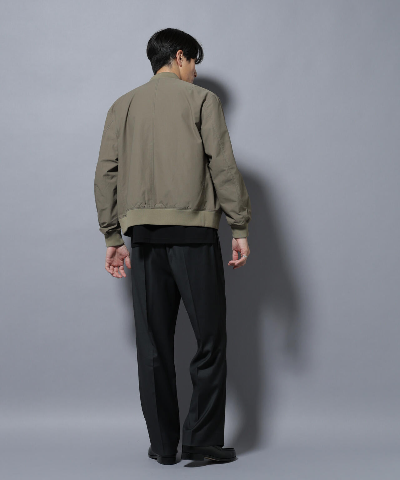 DELEGANTEエアリーサキソニー/CHK/ST ストレートFITパンツ(セットアップ可)