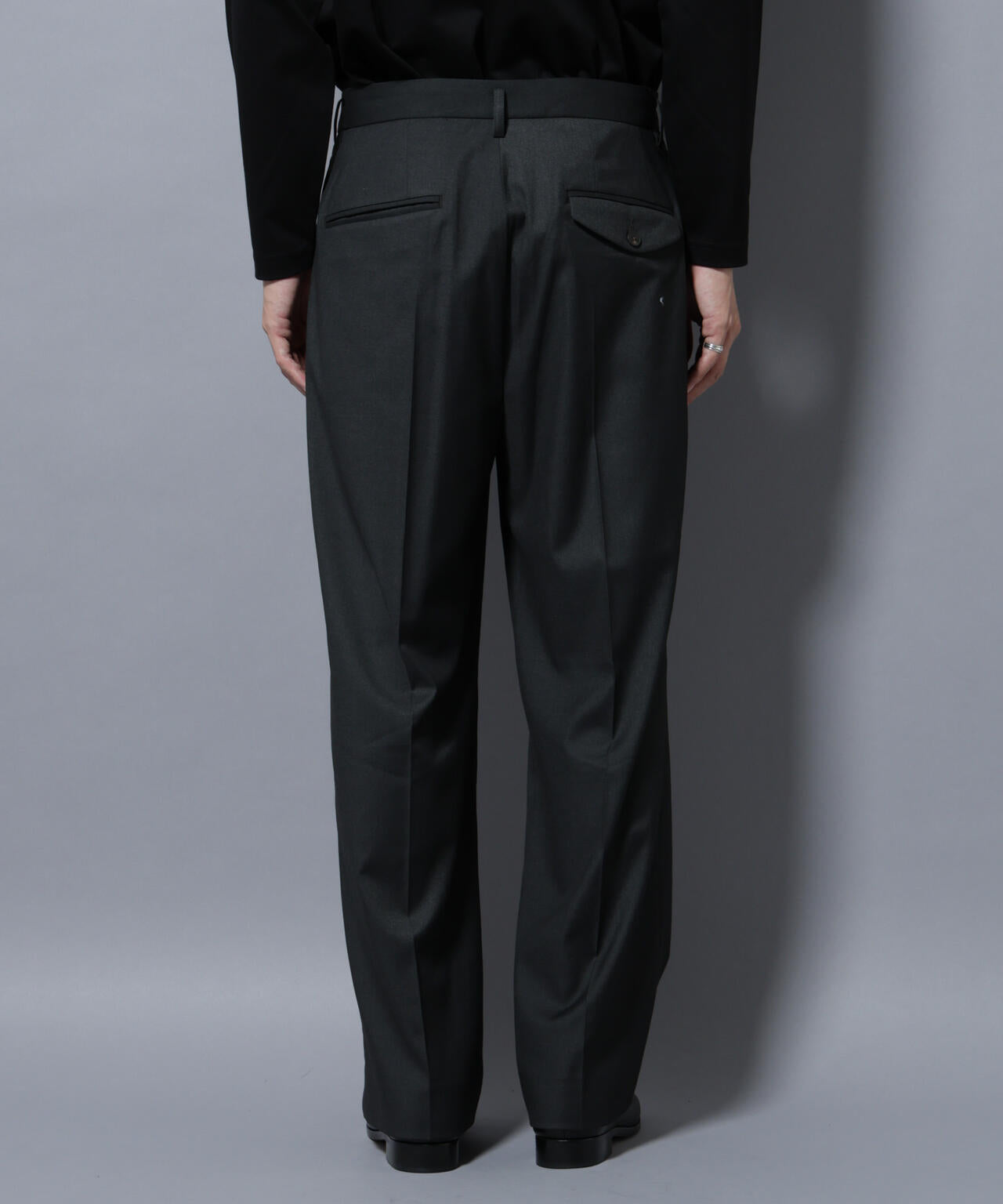 DELEGANTEエアリーサキソニー/CHK/ST ストレートFITパンツ(セットアップ可)