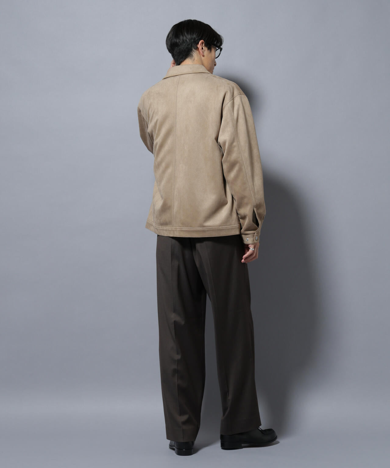 DELEGANTEエアリーサキソニー/CHK/ST ストレートFITパンツ(セットアップ可)