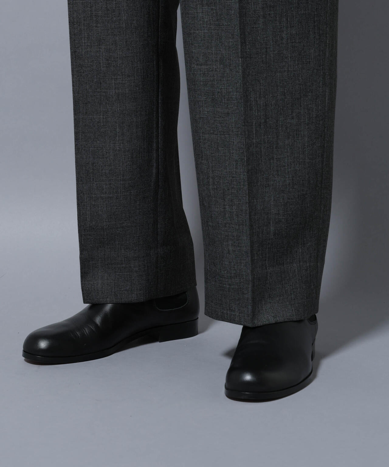 「大人のワイドパンツ」シャークスキンイージースラックス