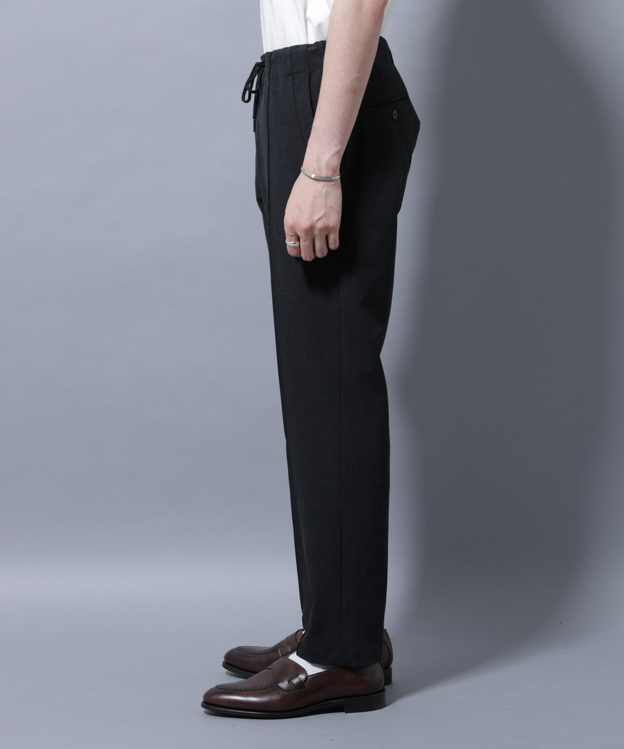 サイドリブストレッチイージーパンツ