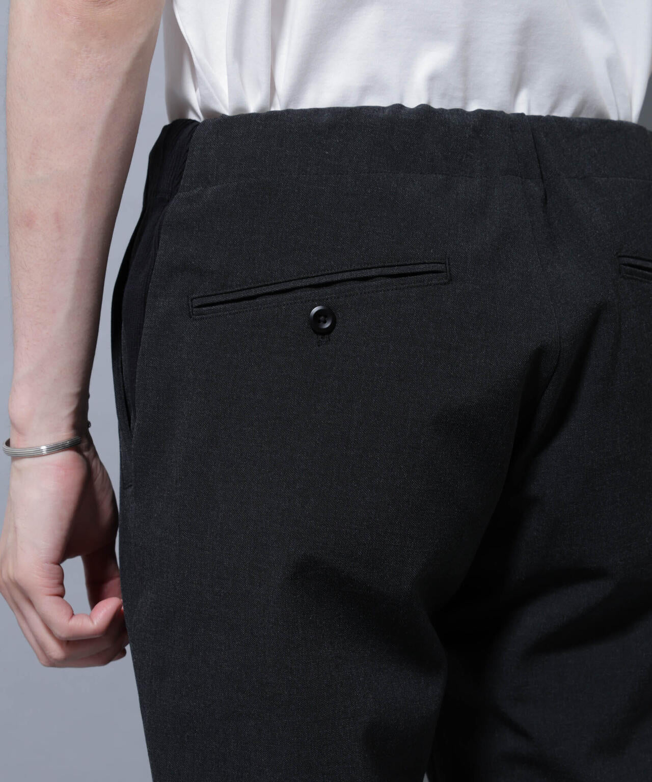 サイドリブストレッチイージーパンツ