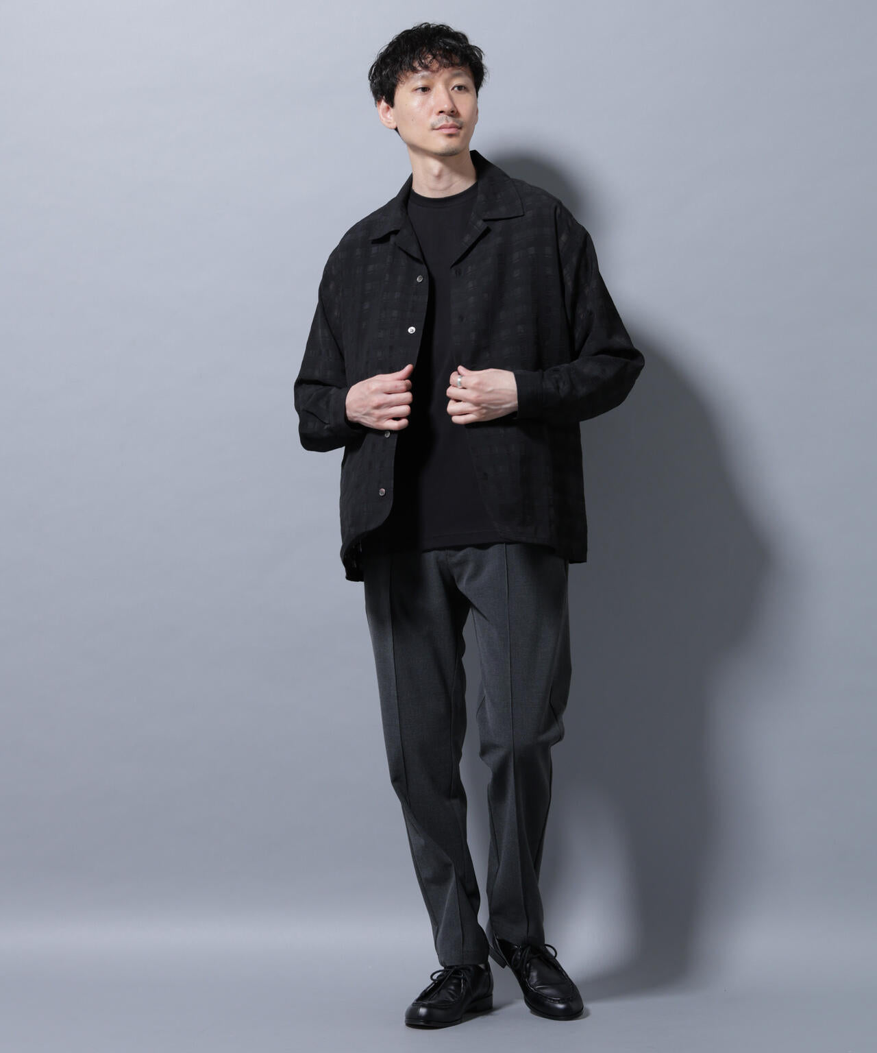 サイドリブストレッチイージーパンツ