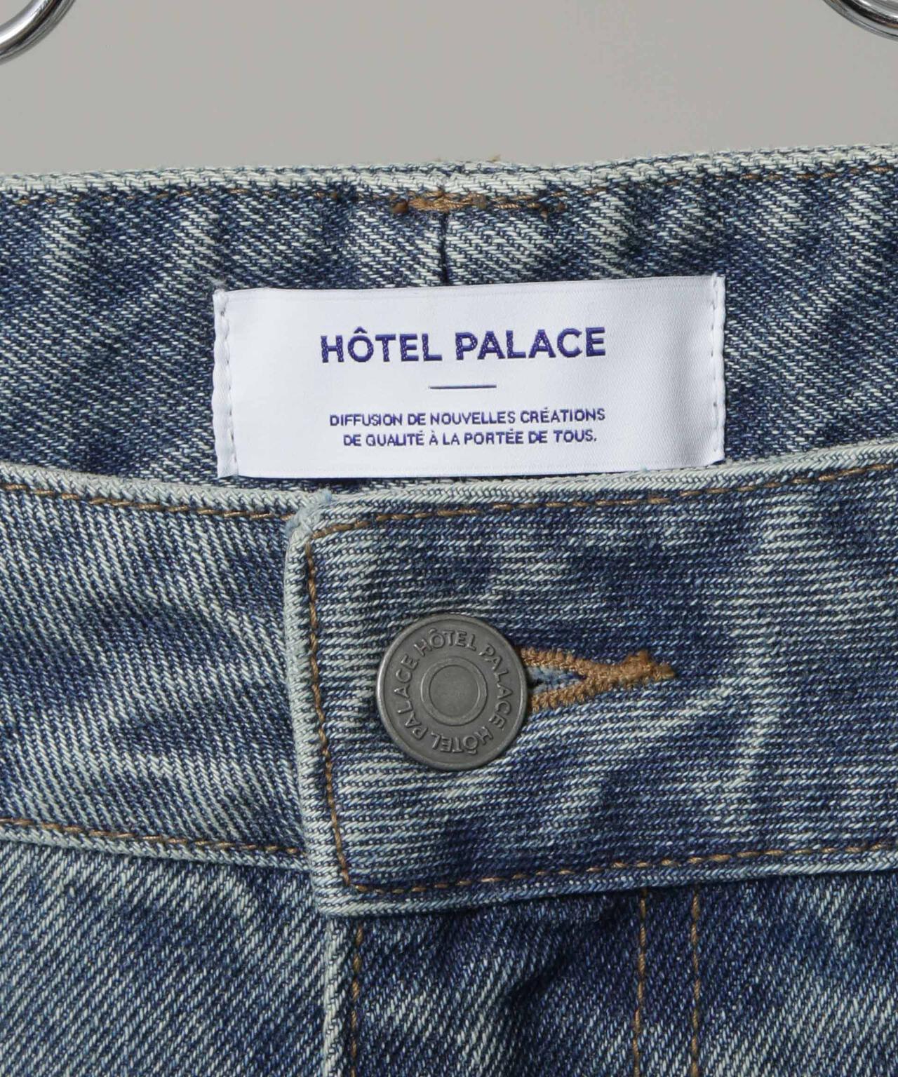 「HOTEL PALACE」 フェードデニム ルーズシルエットパンツ