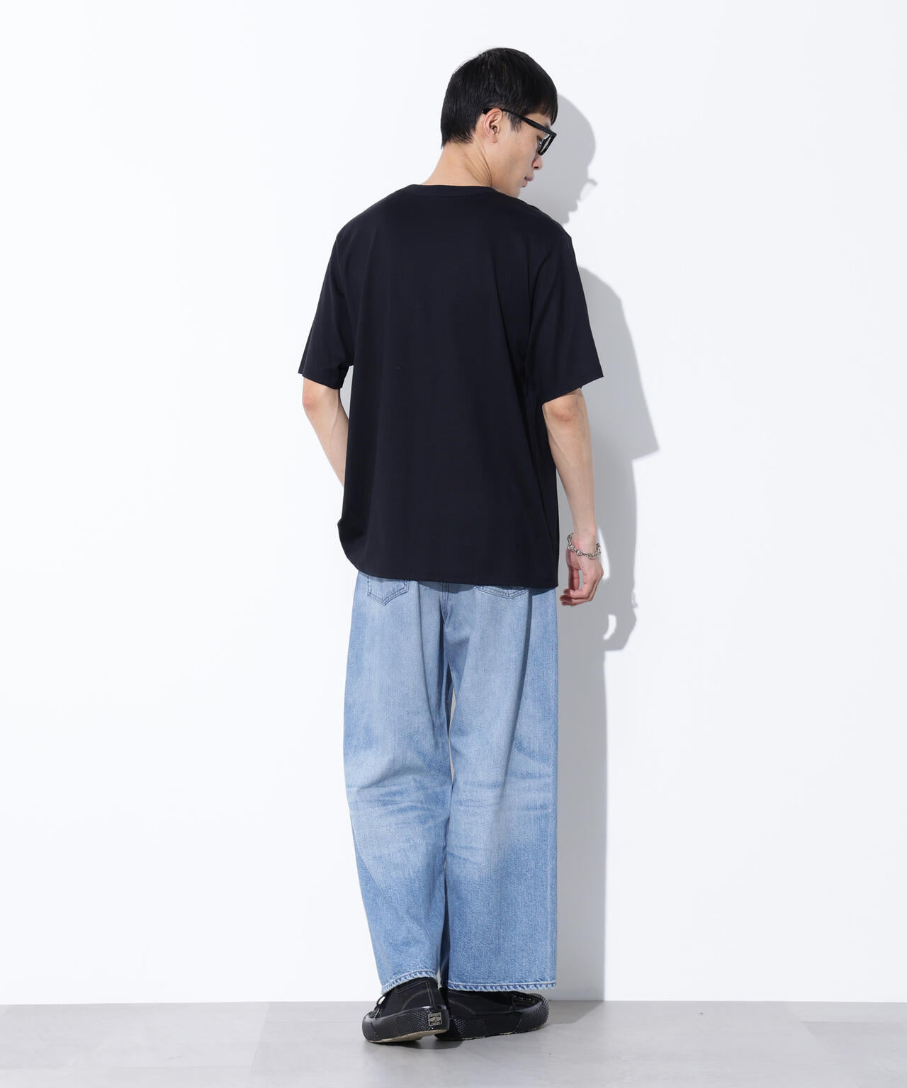 AUTHENコラボ SILKNIZED DENIM ワイドレッグ(セットアップ可)