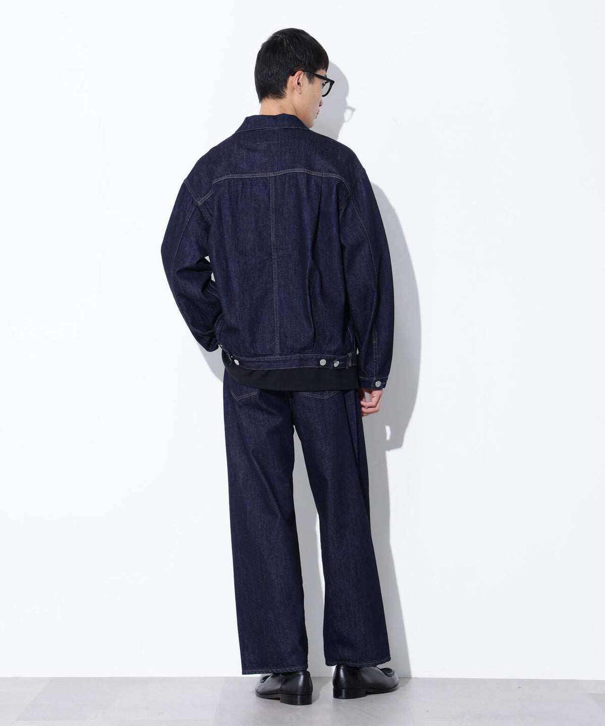 AUTHENコラボ SILKNIZED DENIM ワイドレッグ(セットアップ可)