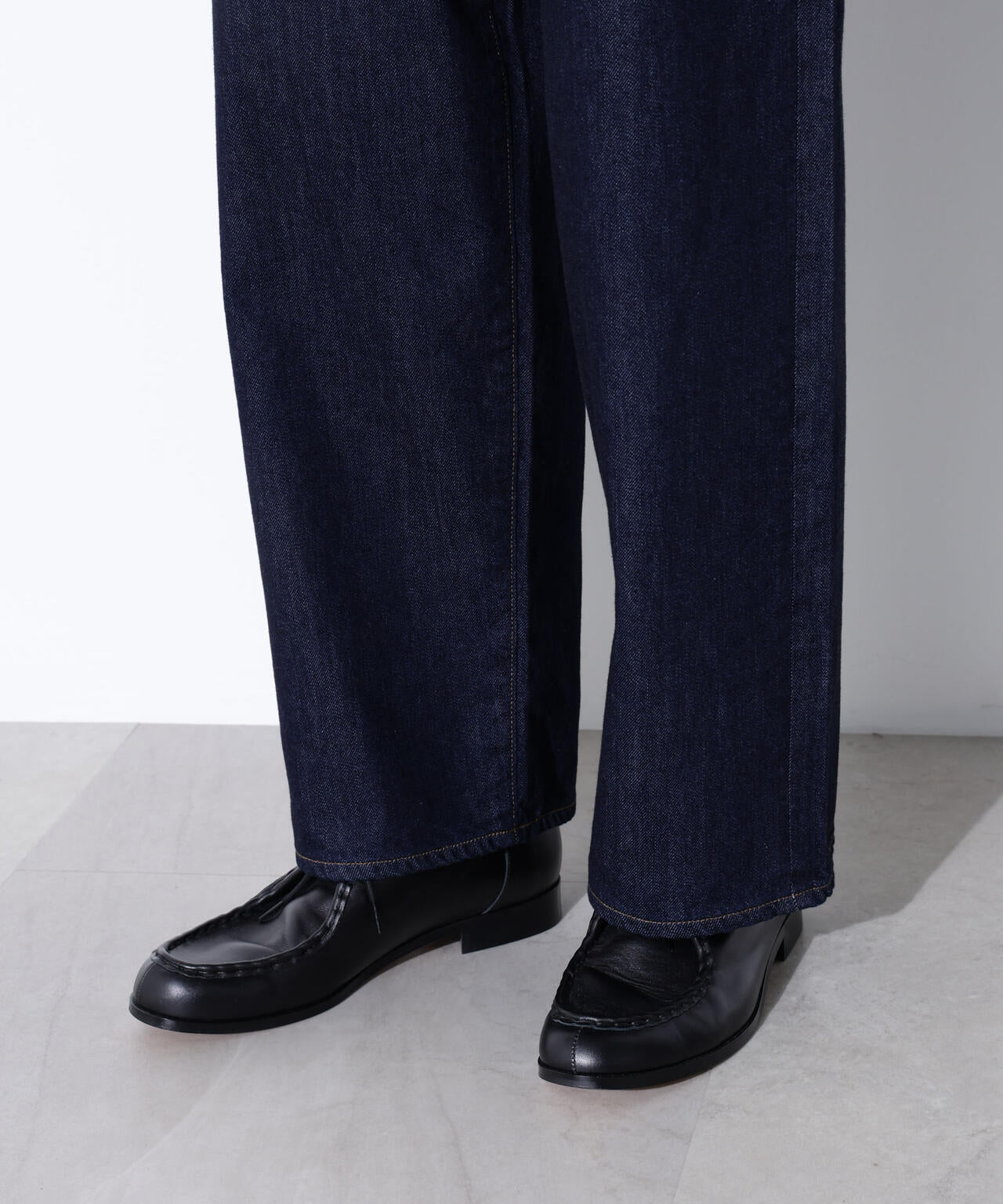 AUTHENコラボ SILKNIZED DENIM ワイドレッグ(セットアップ可)