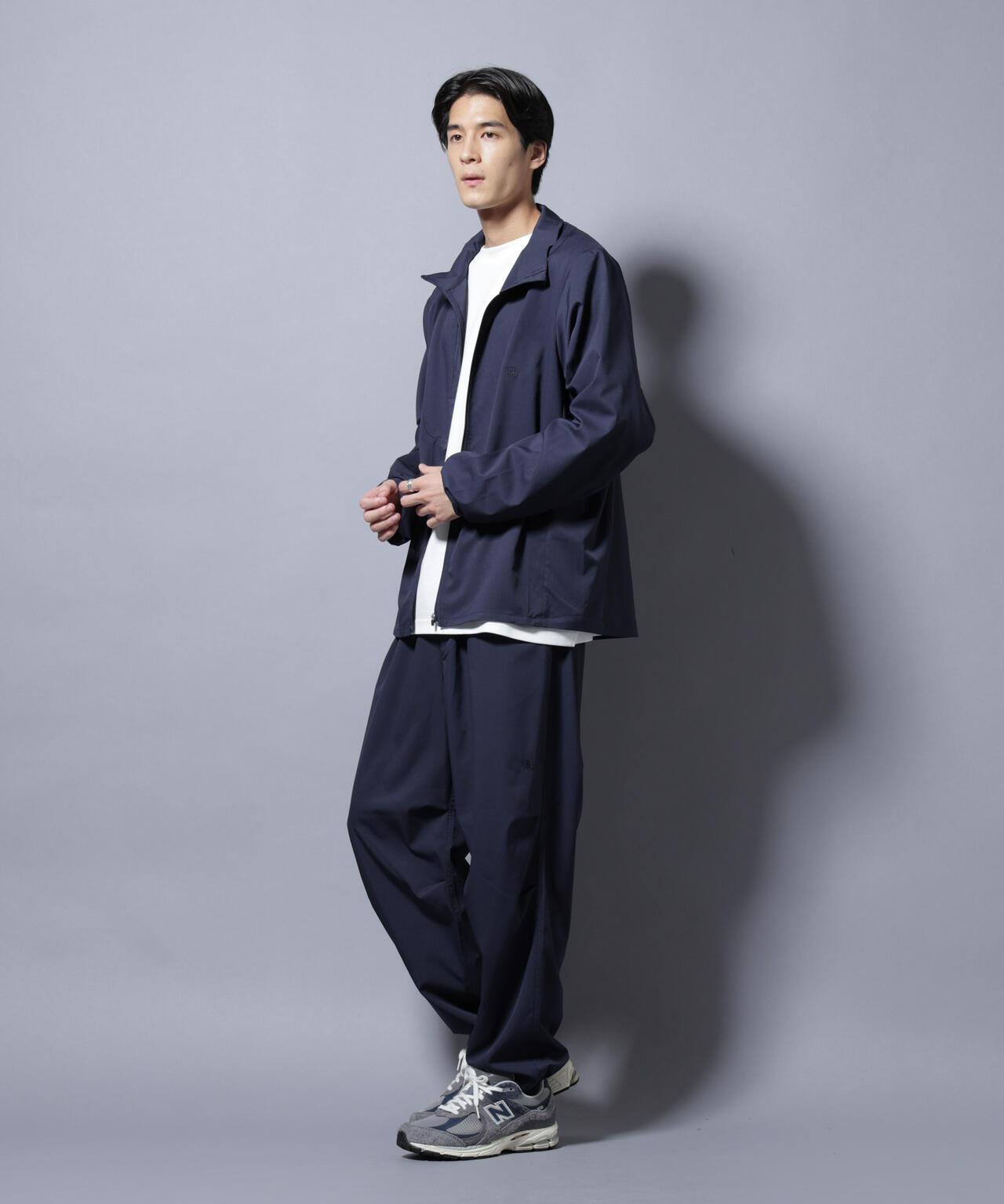「NJ/CLUB」ワンポイントロゴトラックパンツ