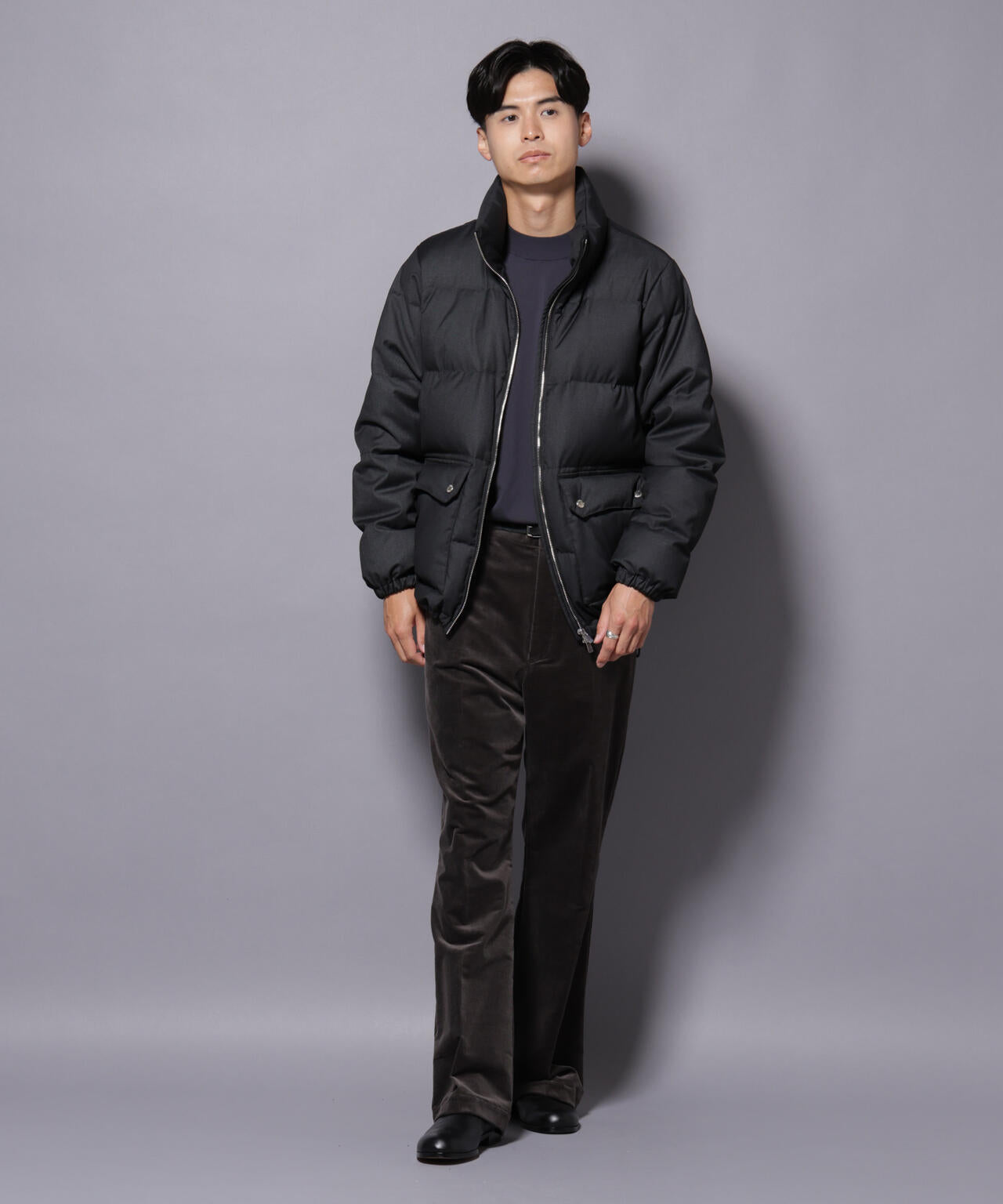 AIRコーデュロイ ライトフレアパンツ/STRETCH(セットアップ可)