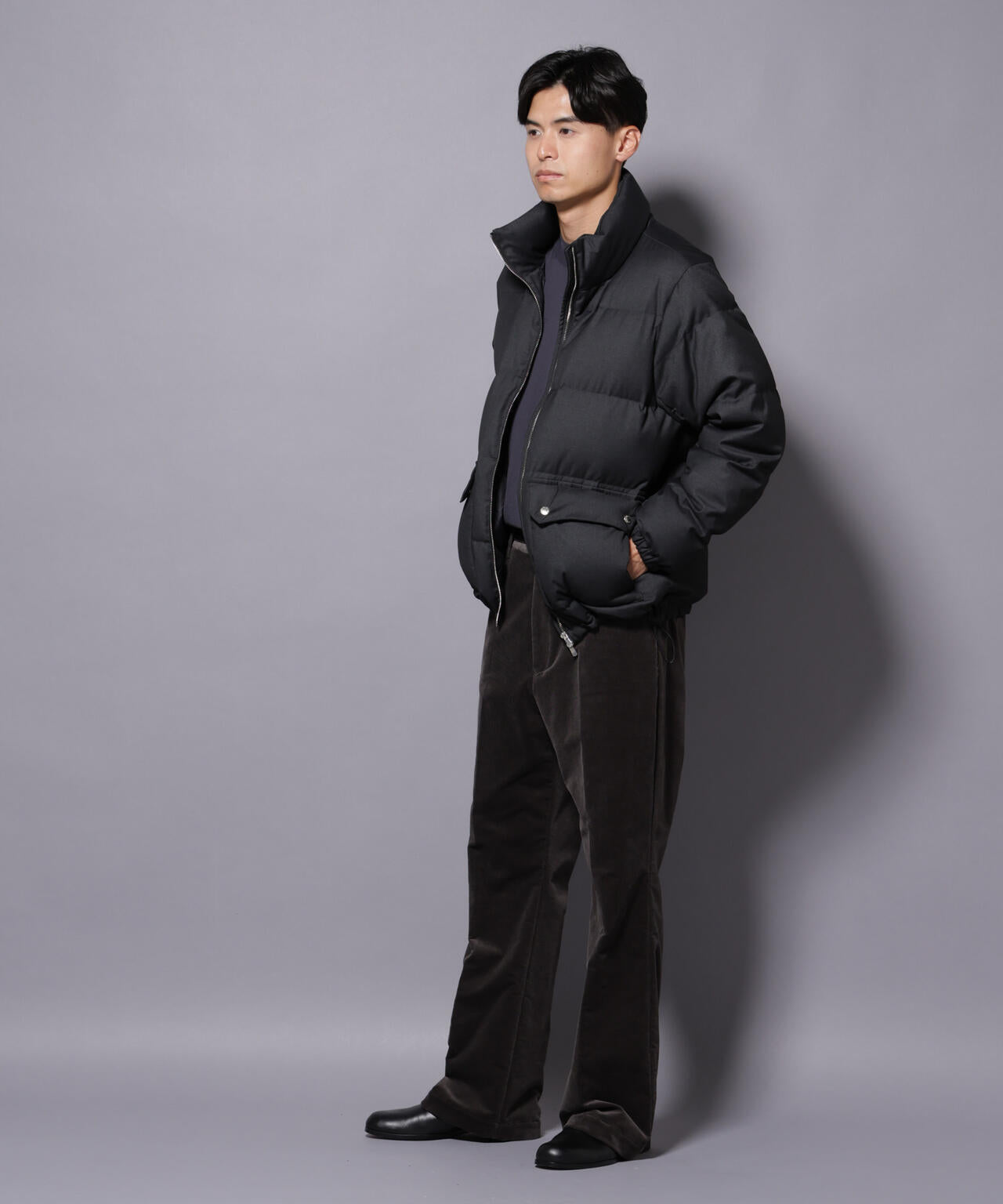 AIRコーデュロイ ライトフレアパンツ/STRETCH(セットアップ可)