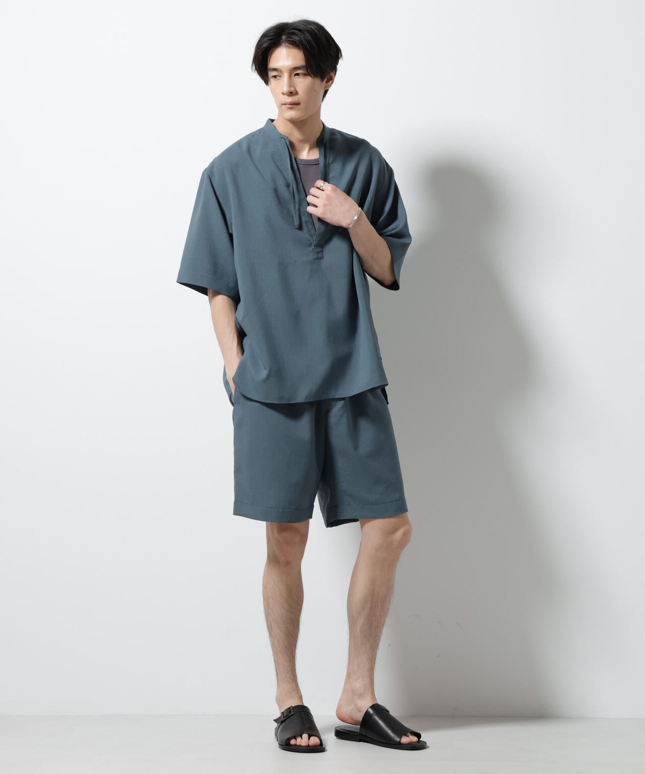 メランジドライイージーショートパンツ(セットアップ可)