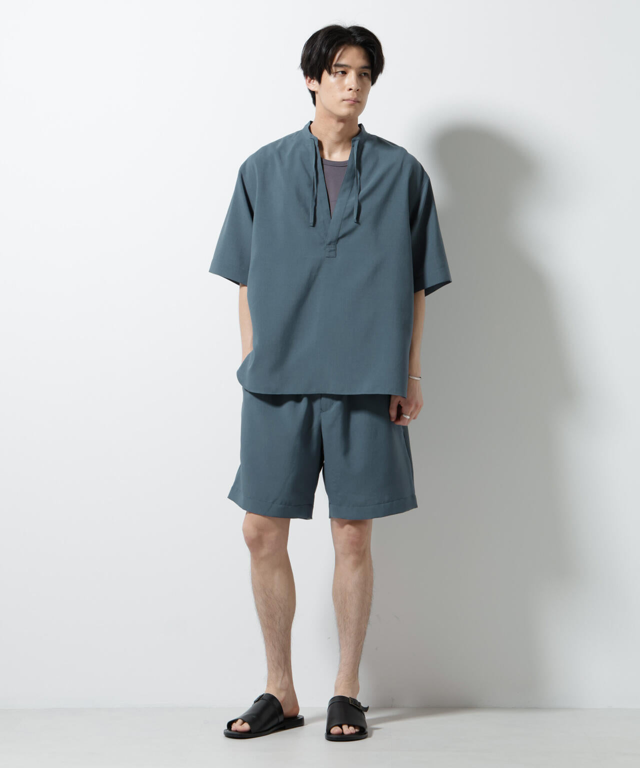 メランジドライイージーショートパンツ(セットアップ可)