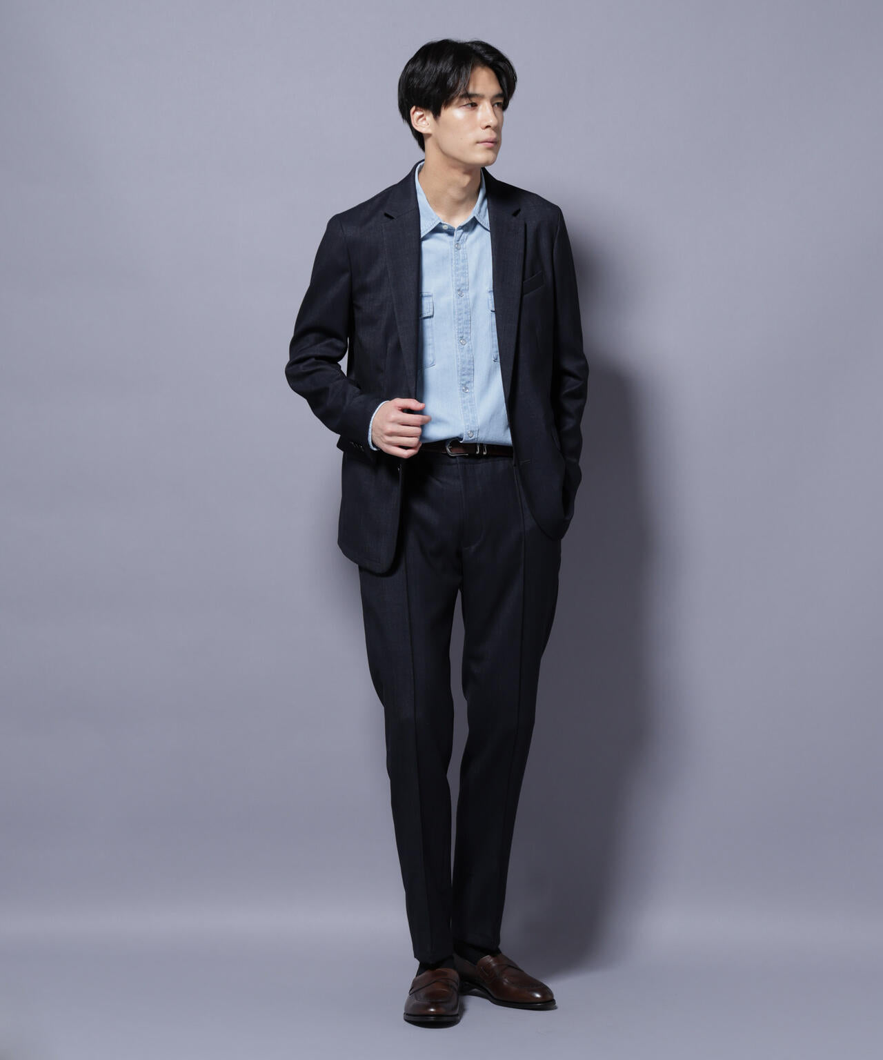 「N TROUSERS PREMIUM」ウールデニムパンツ/STRETCH(セットアップ可)