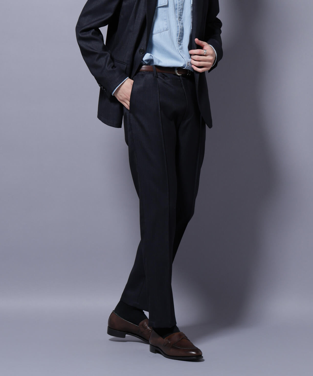 「N TROUSERS PREMIUM」ウールデニムパンツ/STRETCH(セットアップ可)