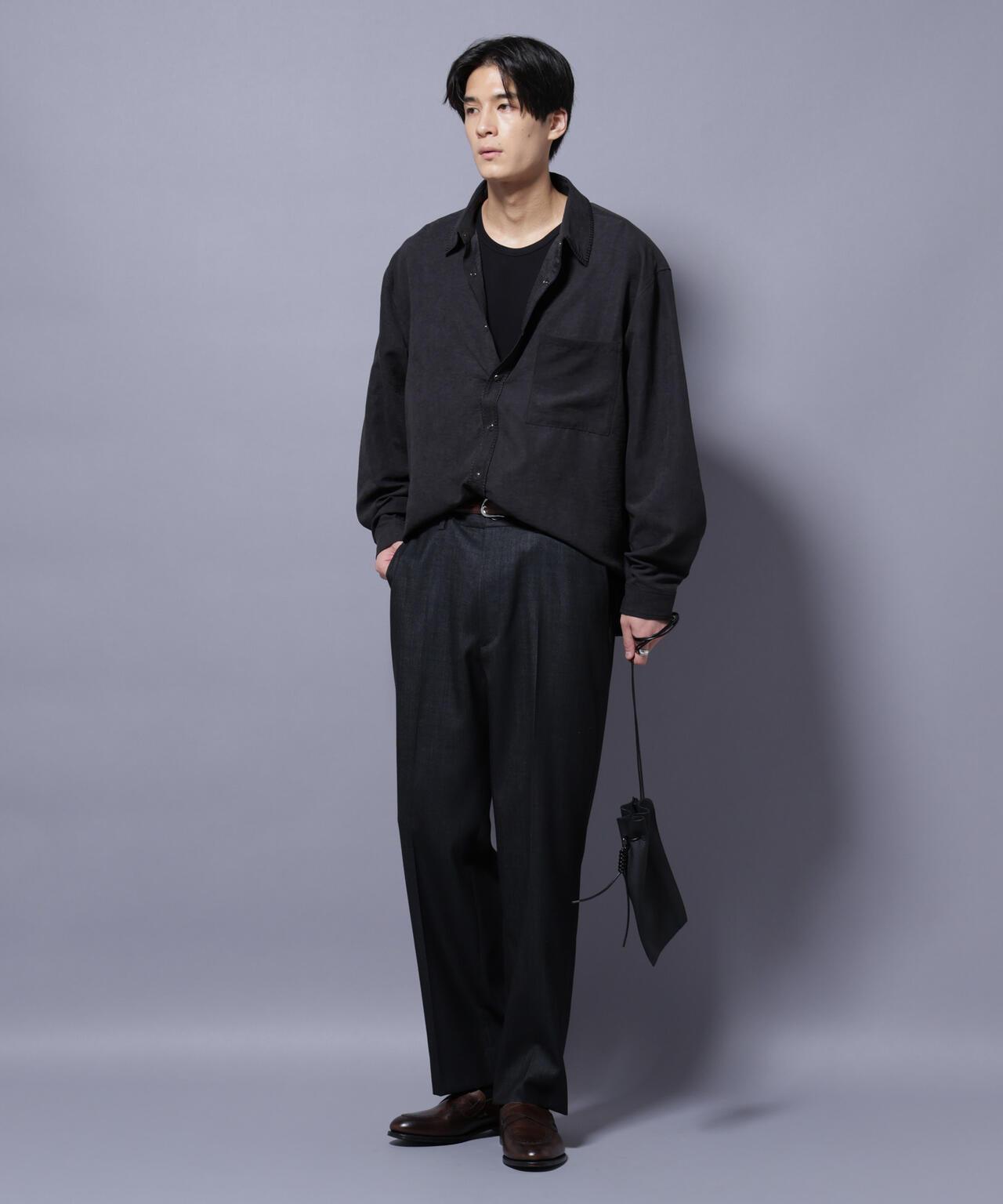 「N TROUSERS PREMIUM」ウールデニムストレートパンツ/STRETCH(セットアップ可)