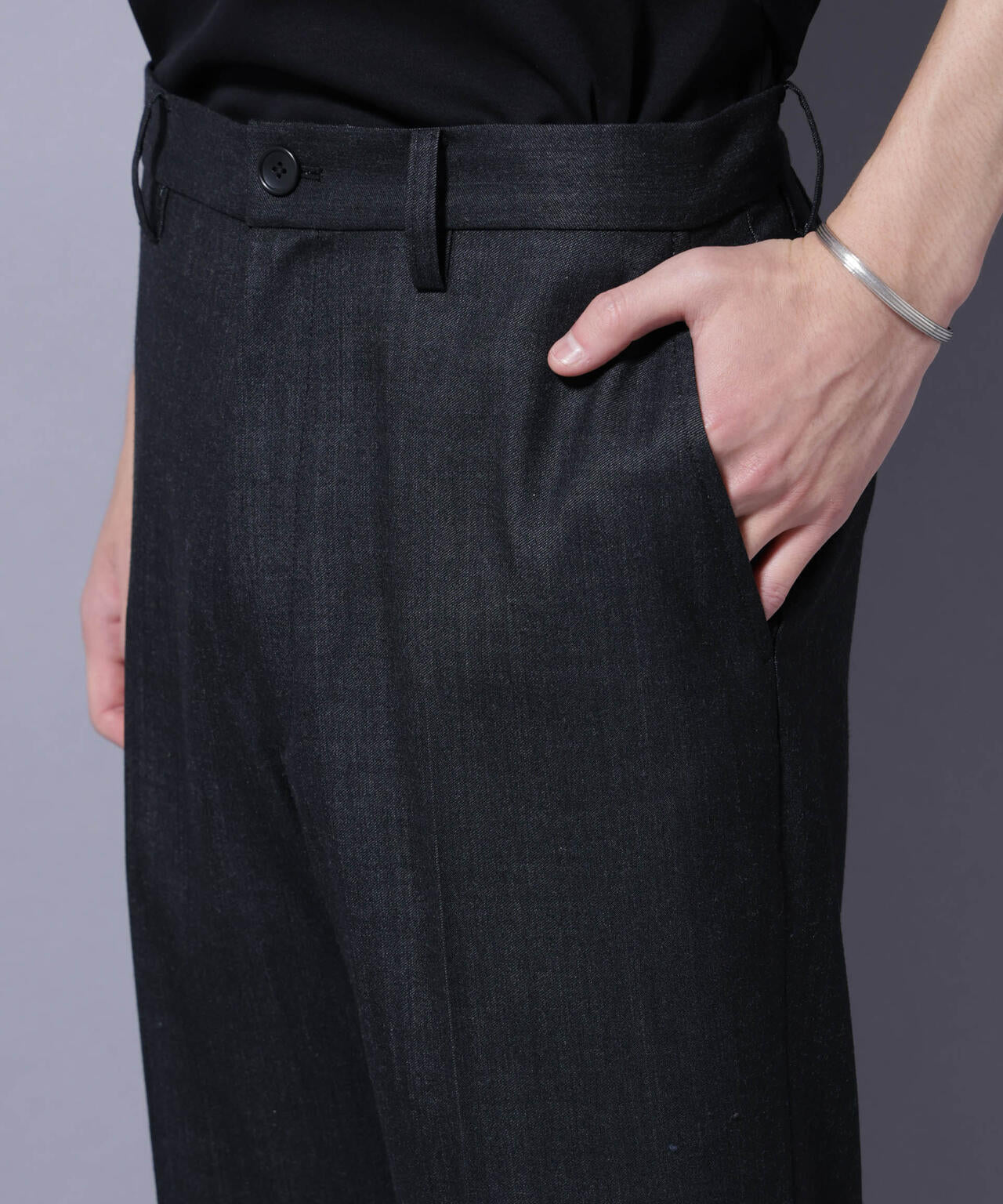 「N TROUSERS PREMIUM」ウールデニムストレートパンツ/STRETCH(セットアップ可)