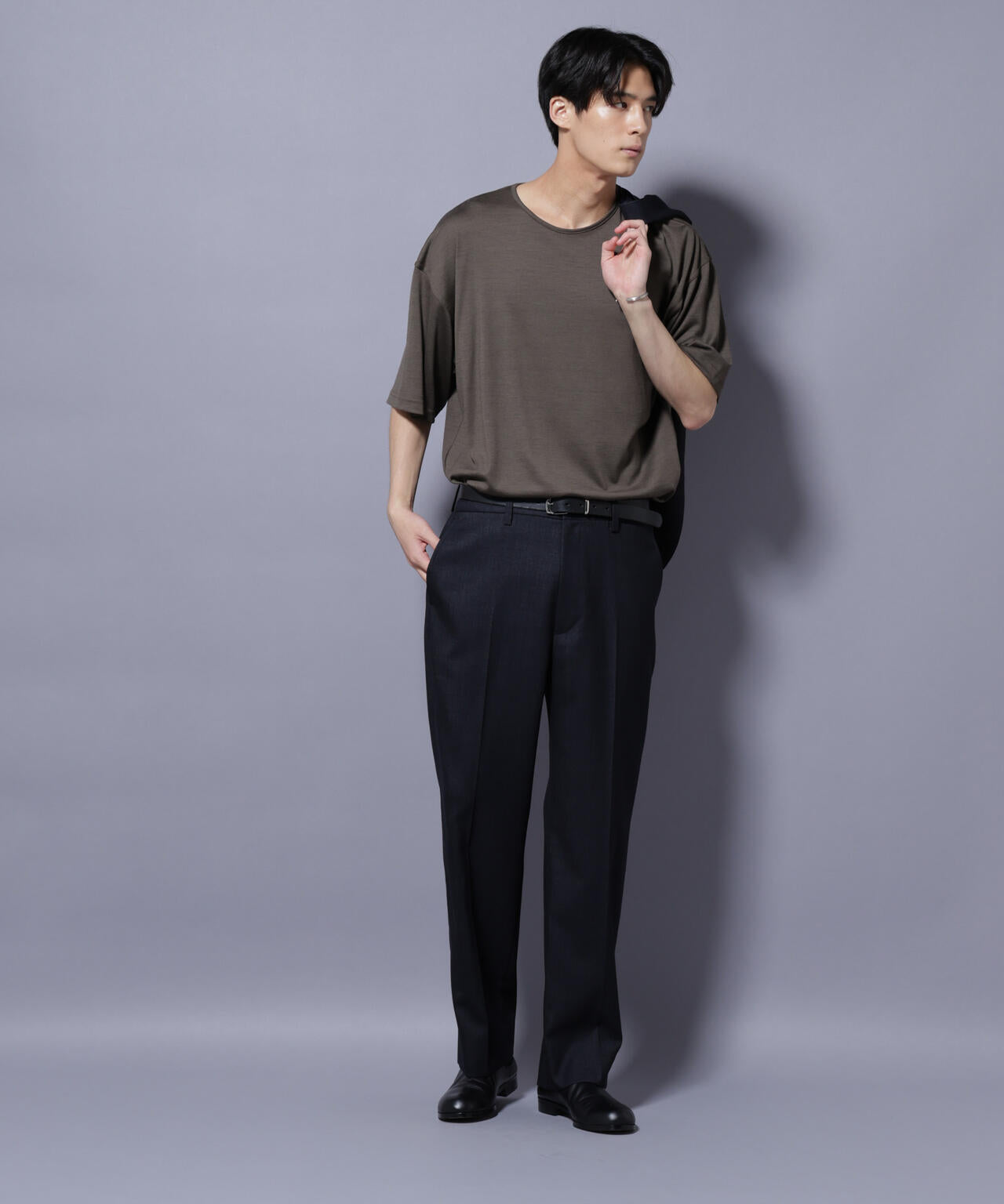 「N TROUSERS PREMIUM」ウールデニムストレートパンツ/STRETCH(セットアップ可)