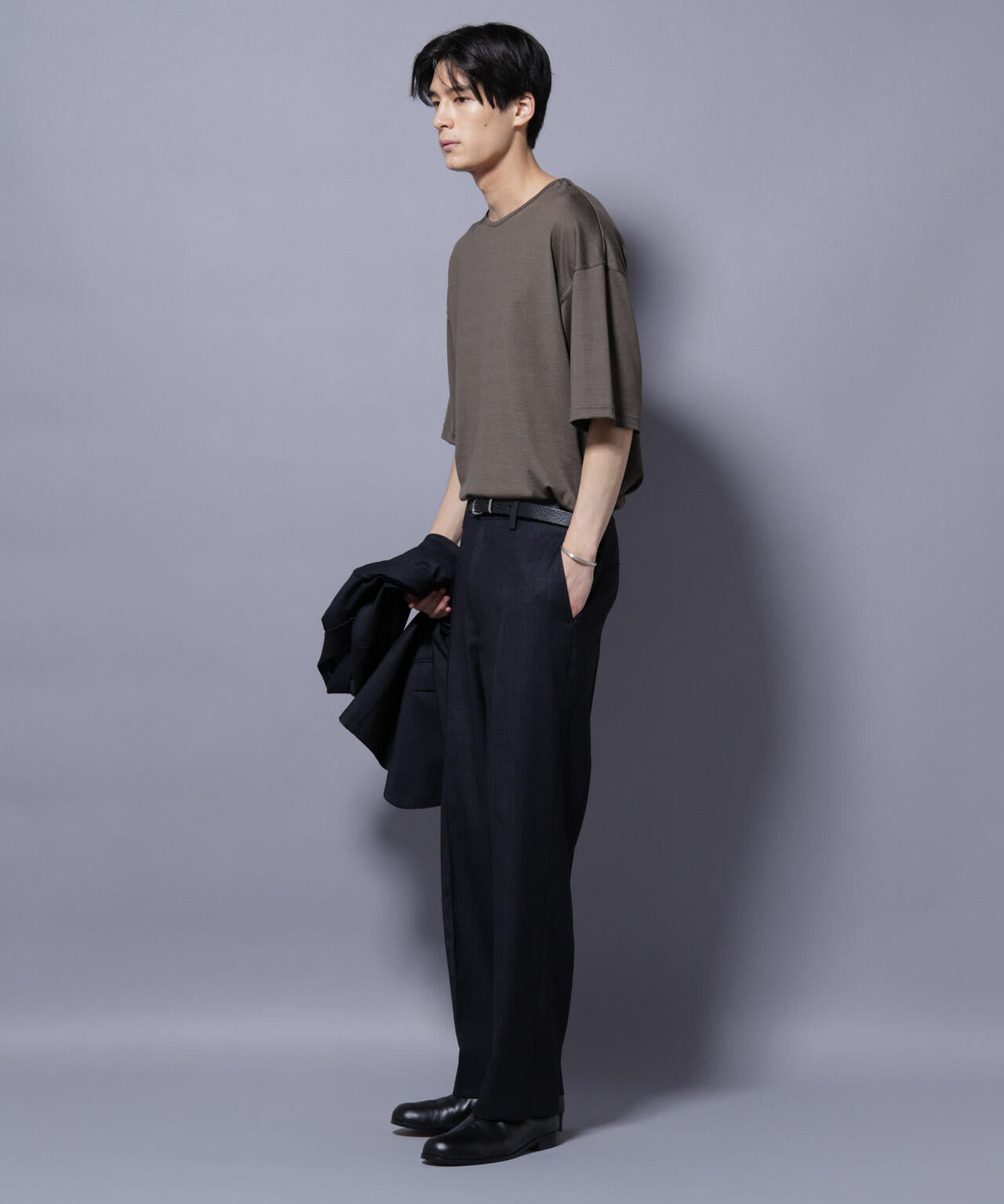 「N TROUSERS PREMIUM」ウールデニムストレートパンツ/STRETCH(セットアップ可)