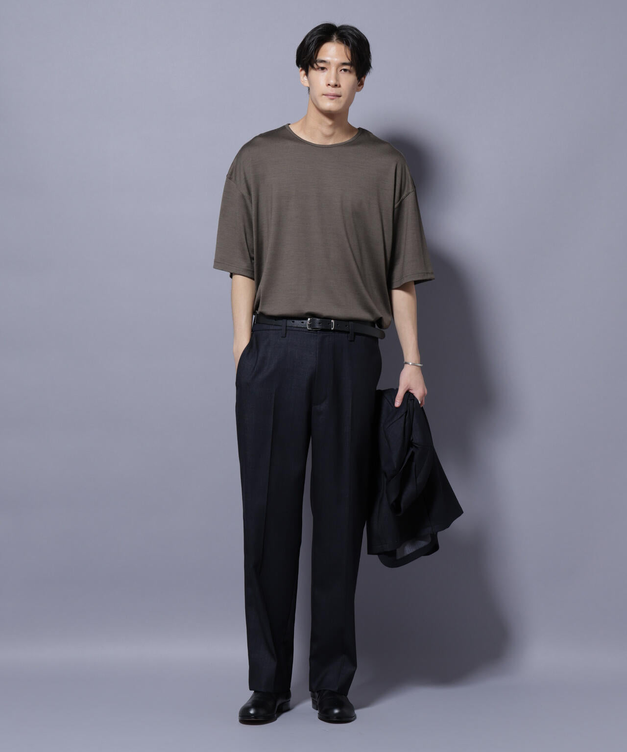 「N TROUSERS PREMIUM」ウールデニムストレートパンツ/STRETCH(セットアップ可)
