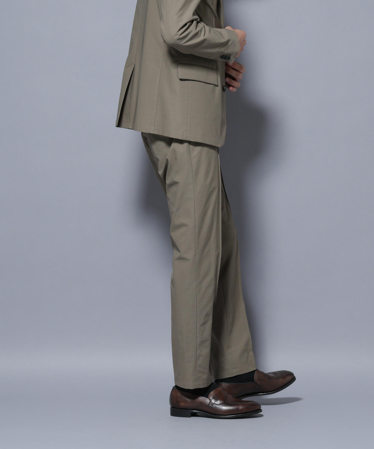 「N TROUSERS BASIC」TEXBRID(R) ツイルパンツ/ストレッチ・撥水(セットアップ可)