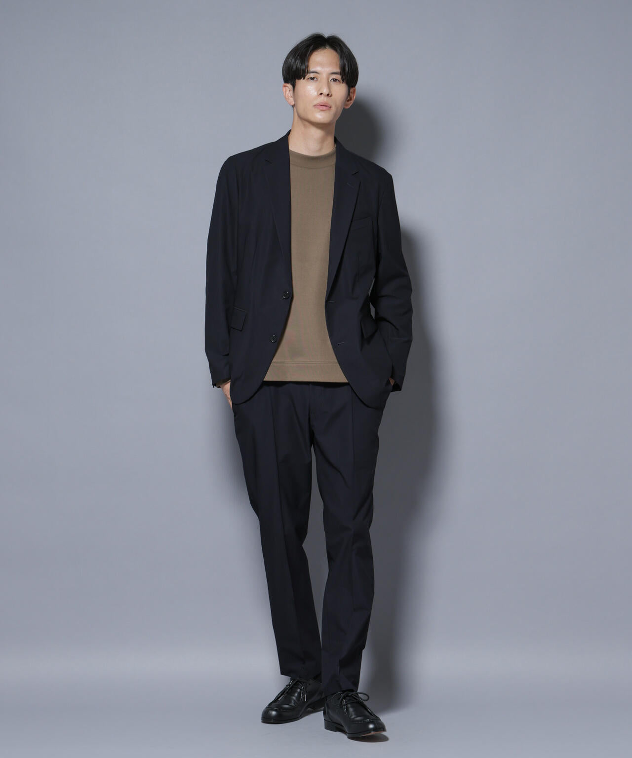 「N TROUSERS BASIC」SizeMoreTEXBRID(R)ストレッチパンツ(セットアップ可)