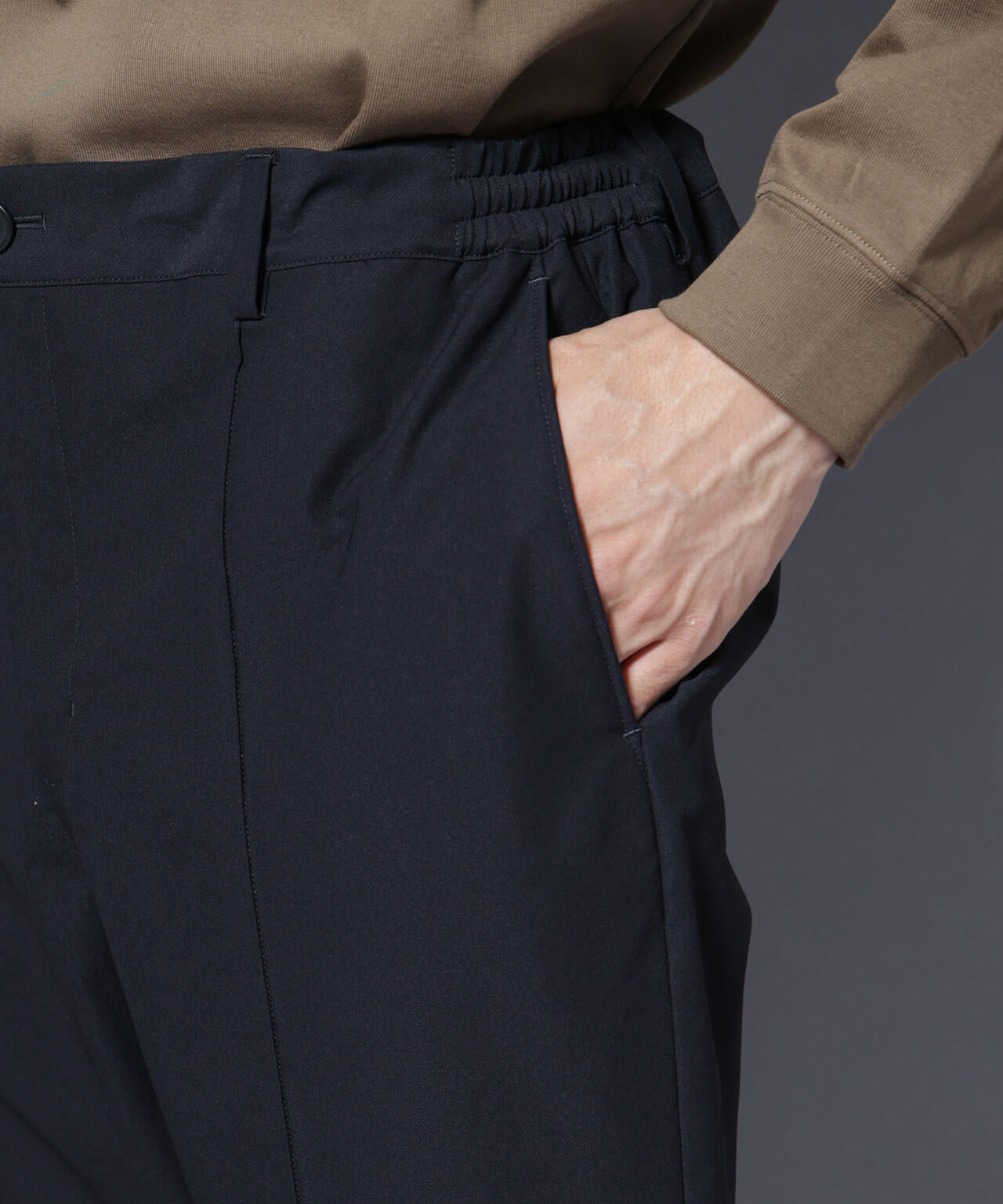 「N TROUSERS BASIC」SizeMoreTEXBRID(R)ストレッチパンツ(セットアップ可)