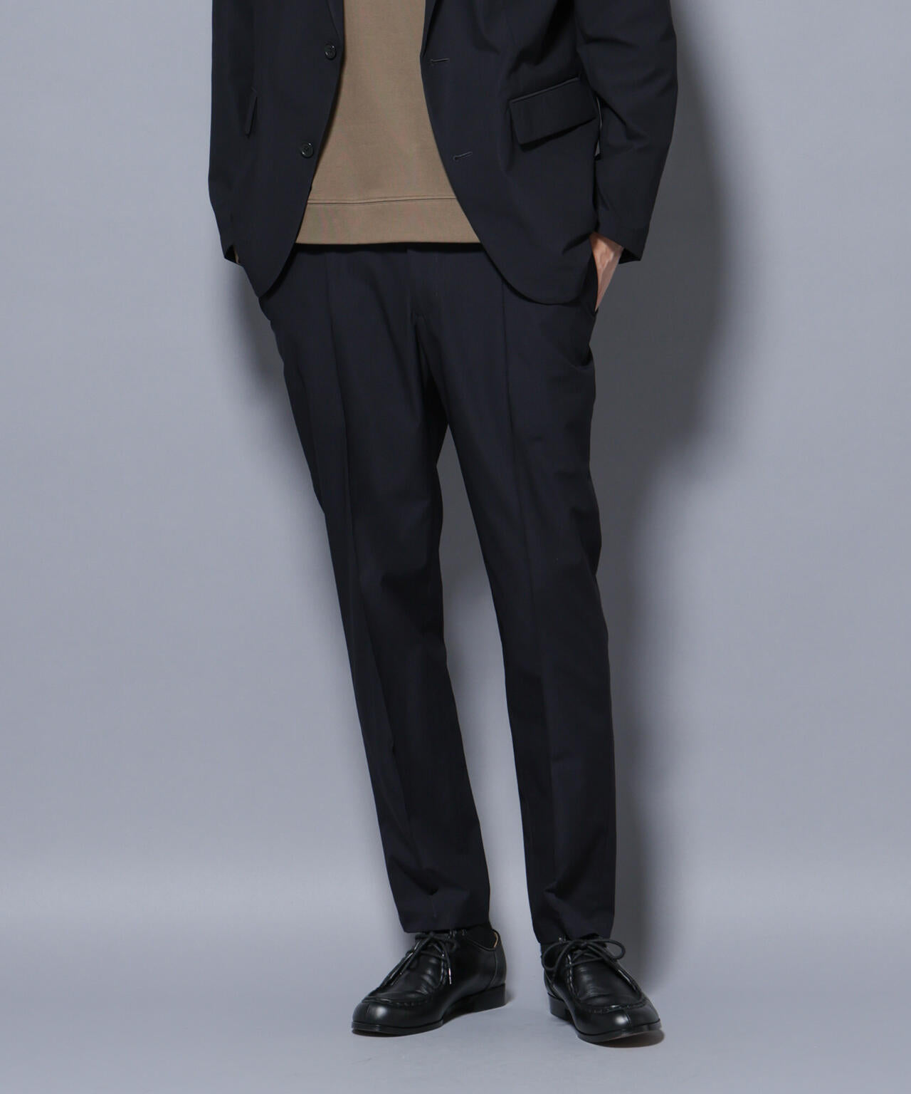 「N TROUSERS BASIC」SizeMoreTEXBRID(R)ストレッチパンツ(セットアップ可)