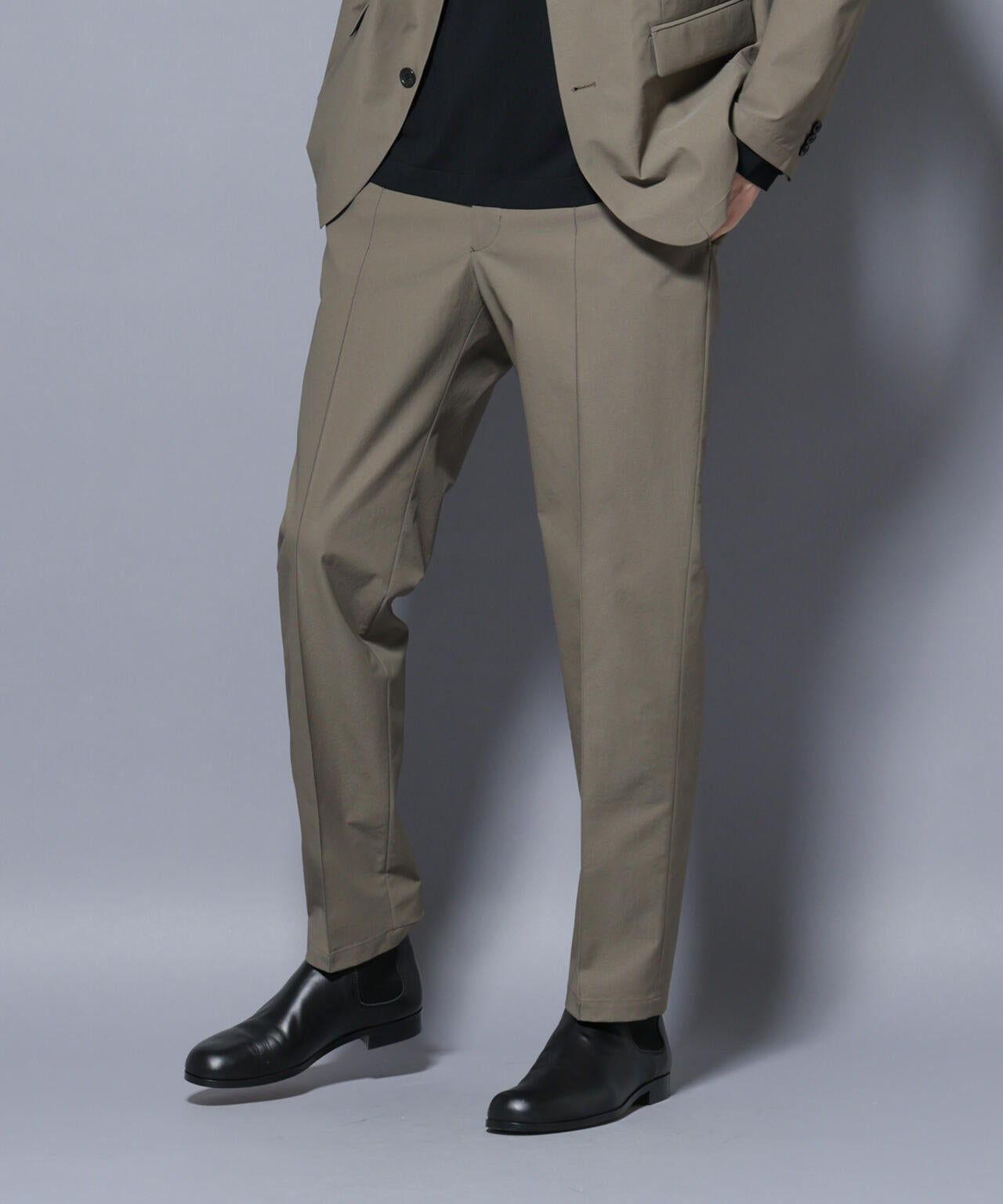 「N TROUSERS BASIC」SizeMoreTEXBRID(R)ストレッチパンツ(セットアップ可)