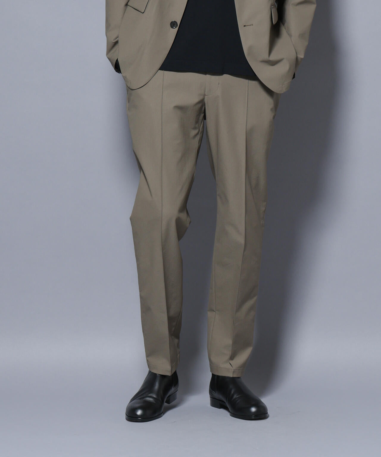 「N TROUSERS BASIC」SizeMoreTEXBRID(R)ストレッチパンツ(セットアップ可)