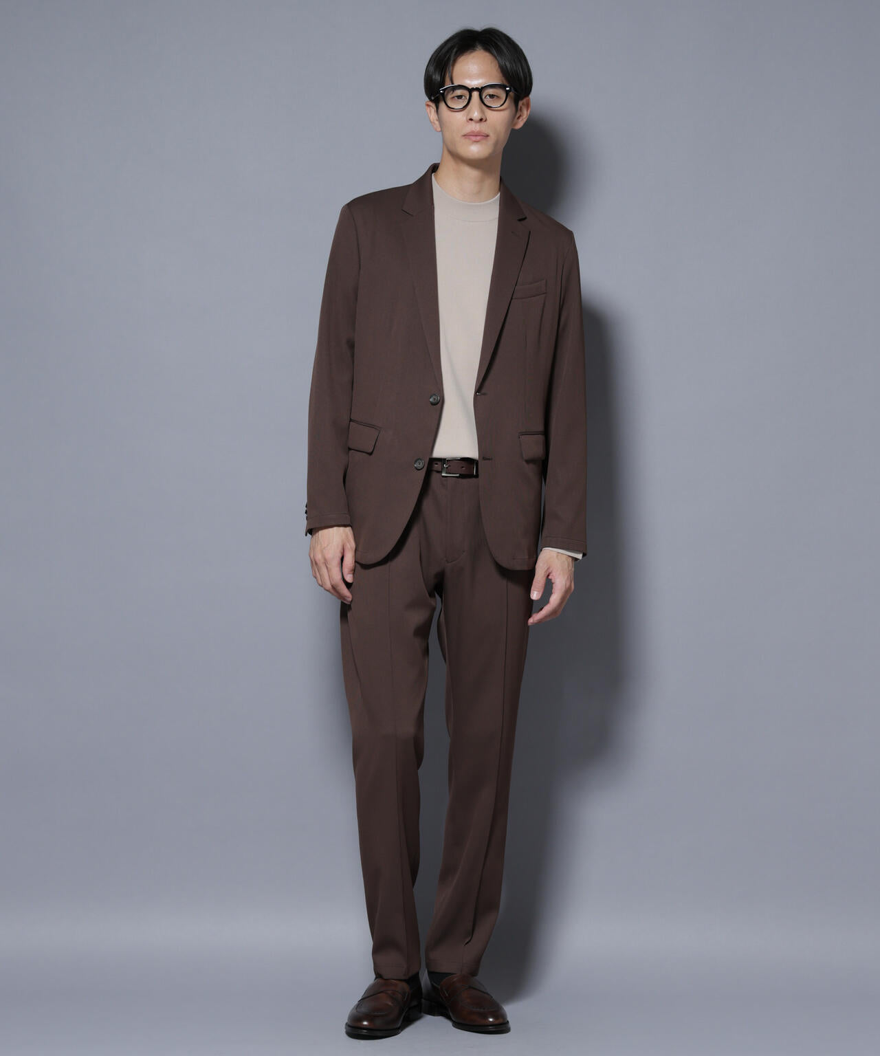 「N TROUSERS BASIC」 シャドーストライプパンツ(セットアップ可)