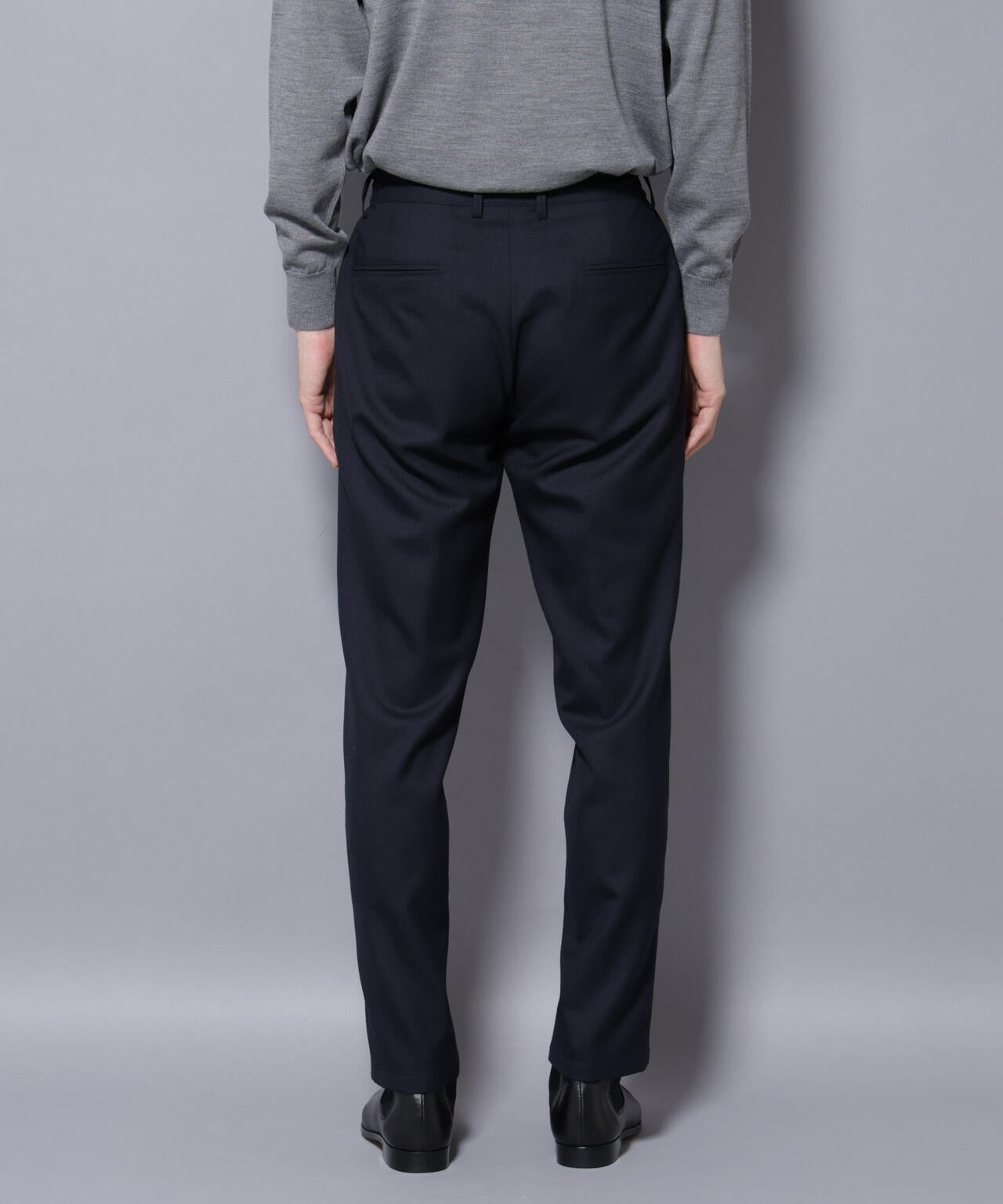 「N TROUSERS PREMIUM」RENU(R)ウール混洗えるサキソニーパンツ(セットアップ可)