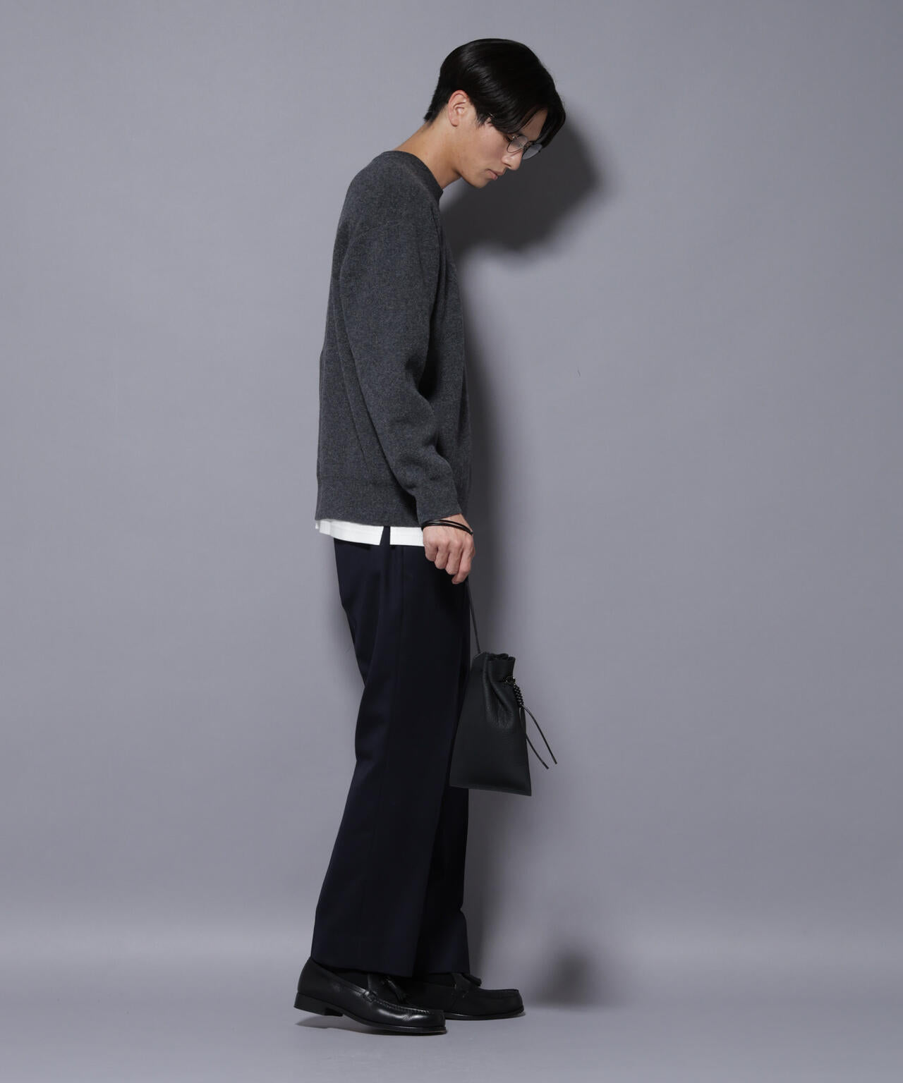 「N TROUSERS PREMIUM」RENU(R)洗えるサキソニーストレートパンツ