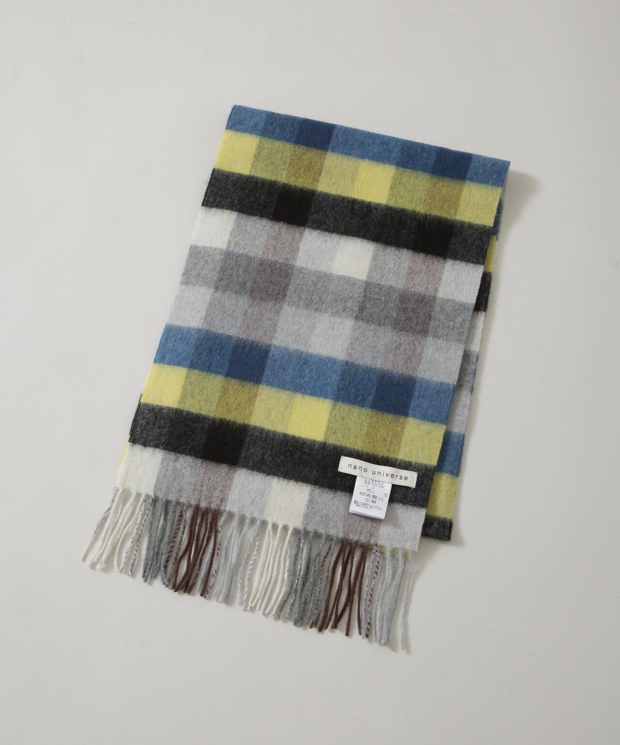 ソフトカシミヤブレンドチェックマフラー