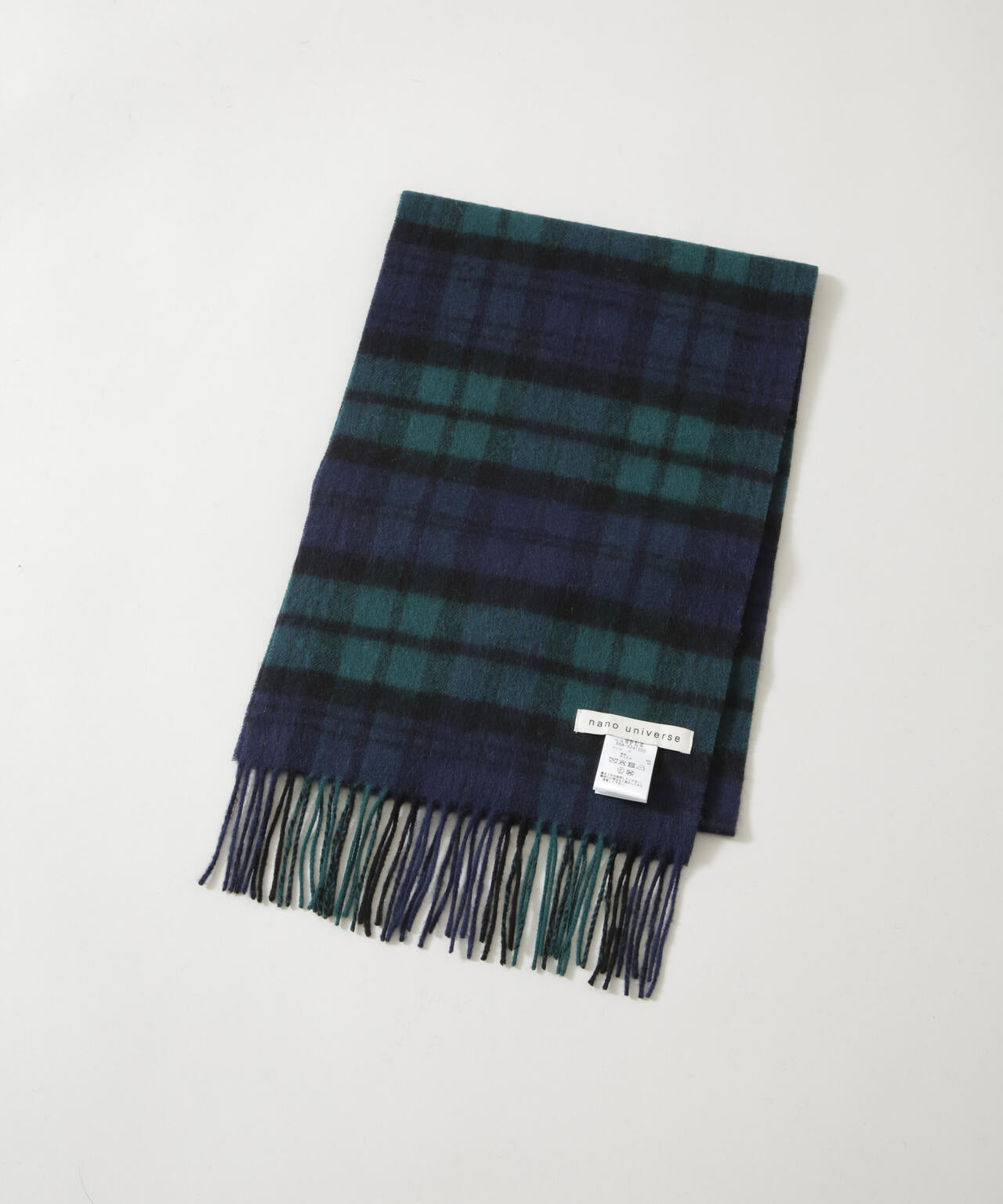 ソフトカシミヤブレンドチェックマフラー