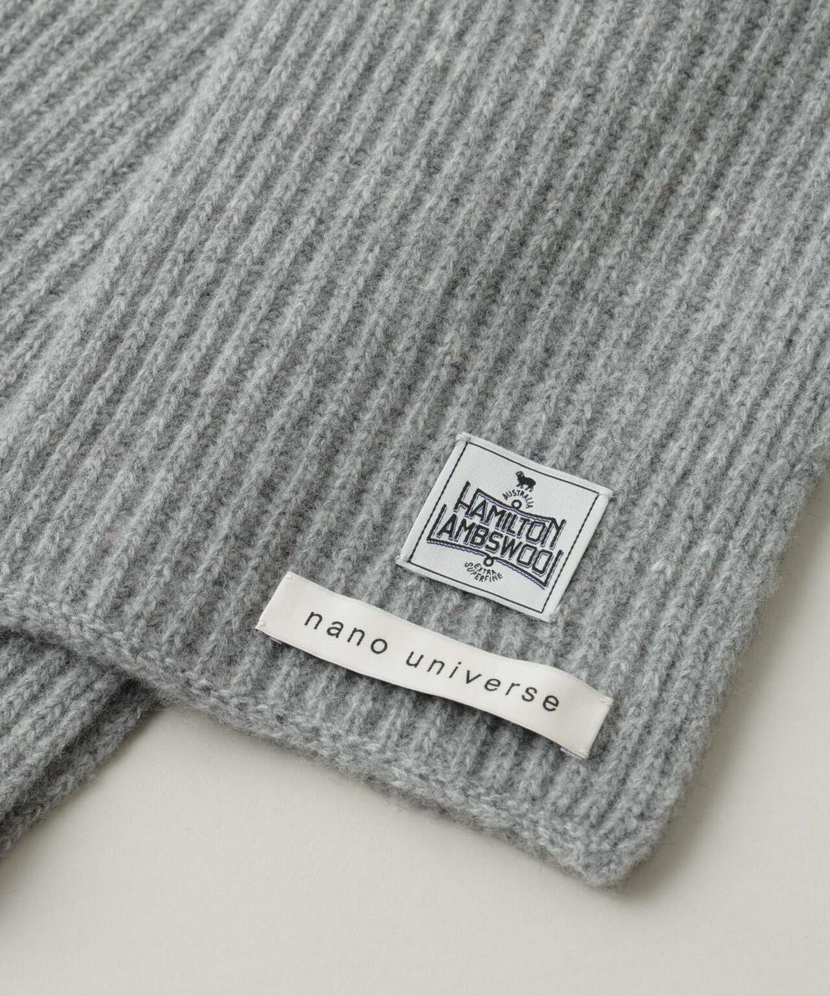 HAMILTON 10ANNIVERSARY WOOL ニットマフラー