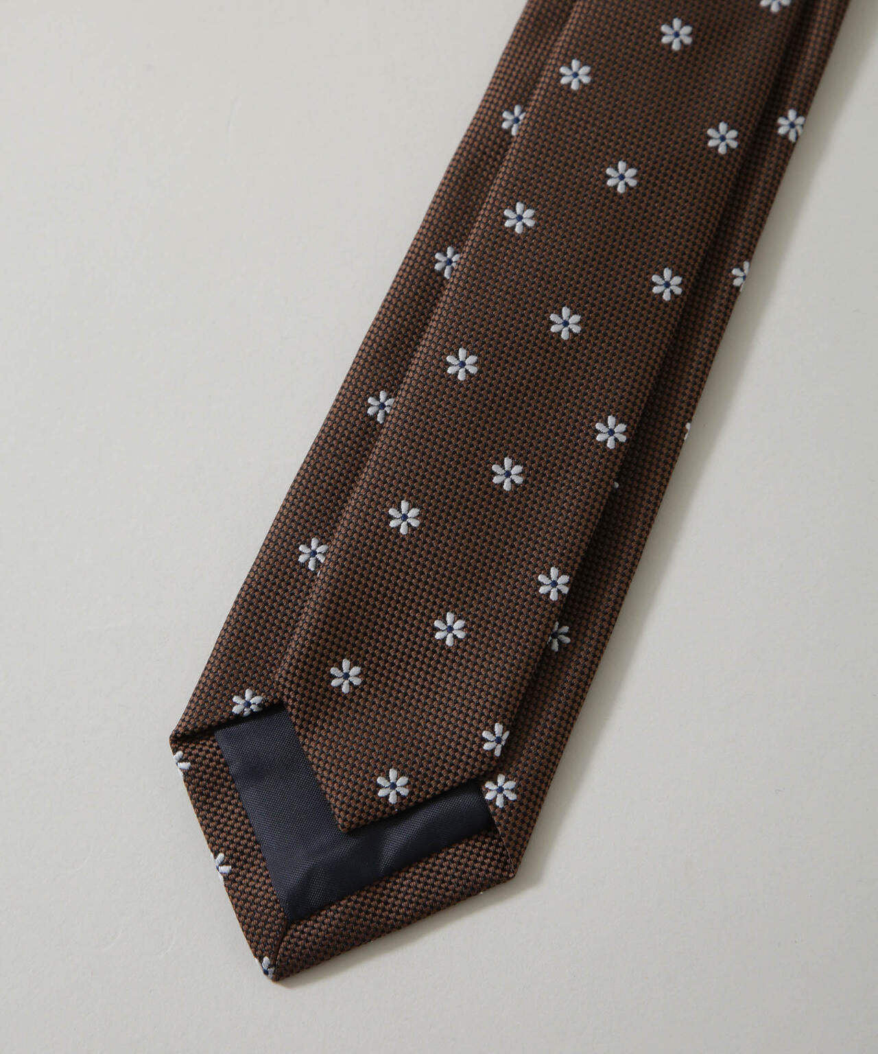 京都西陣ウォッシャブルフラワーモチーフネクタイ