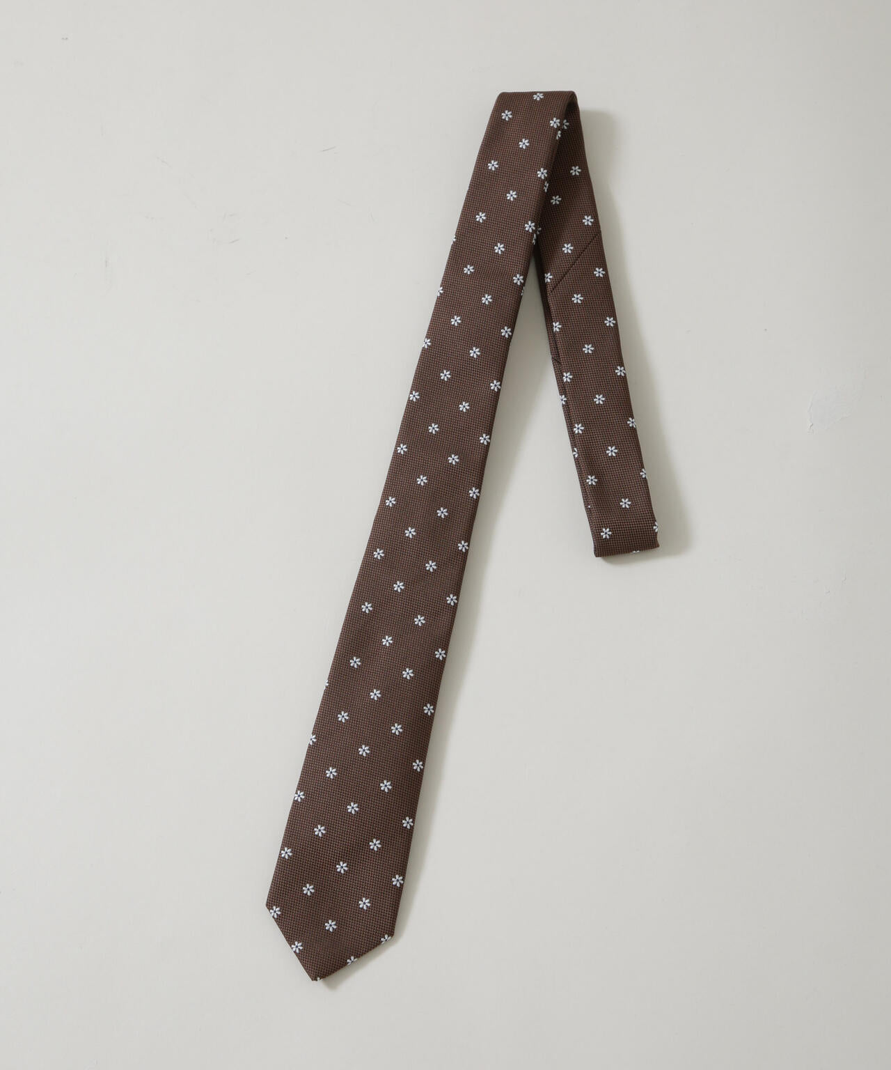 京都西陣ウォッシャブルフラワーモチーフネクタイ