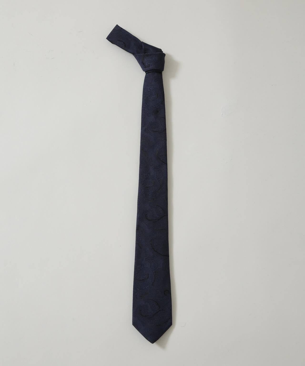 京都西陣ウォッシャブルシャドーペイズリーネクタイ 1