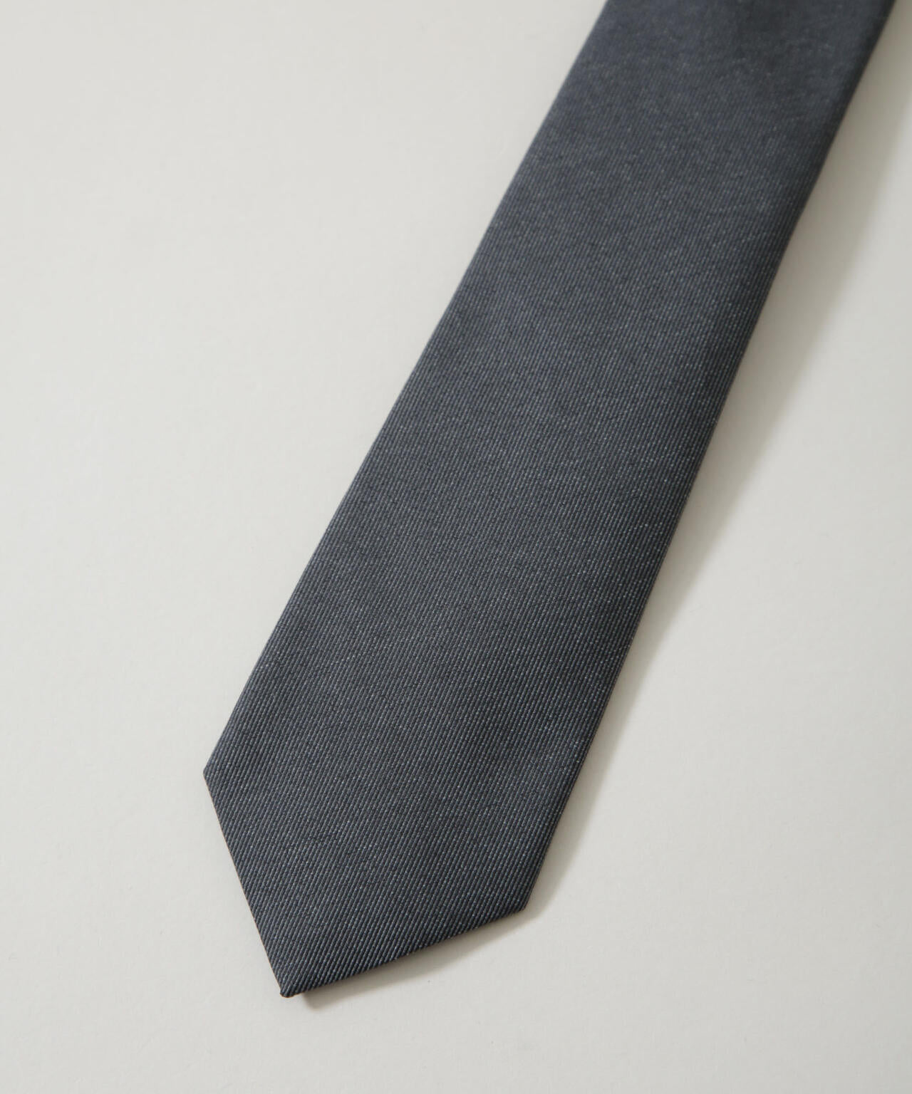 京都西陣ウォッシャブルメランジソリッドネクタイ