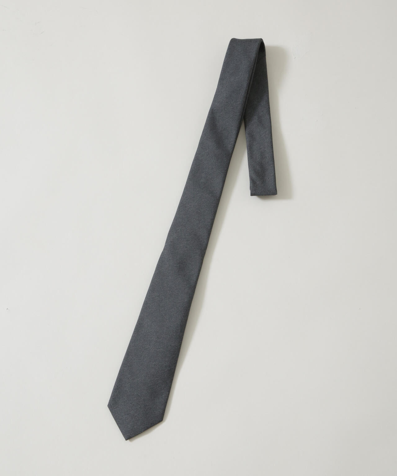 京都西陣ウォッシャブルメランジソリッドネクタイ