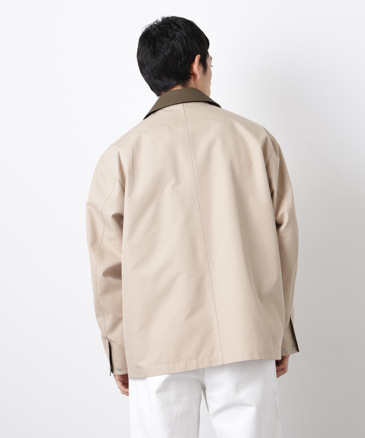 オーバージャケット「WARP PRINT」ライニング/撥水