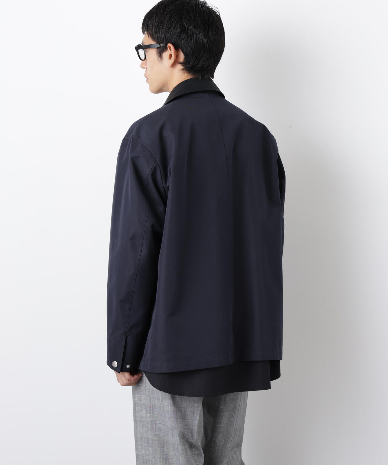 オーバージャケット「WARP PRINT」ライニング/撥水